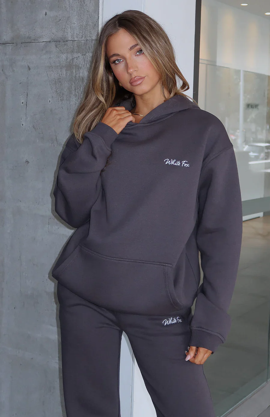 Match Your Words Oversized Hoodie Charcoal - luluinthesky