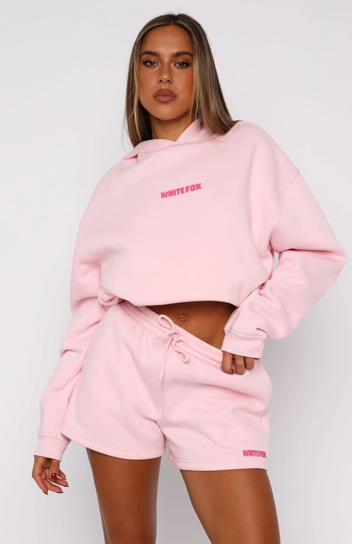 11th Street New York Or Nowhere Lounge Shorts Pink Sugar - luluinthesky