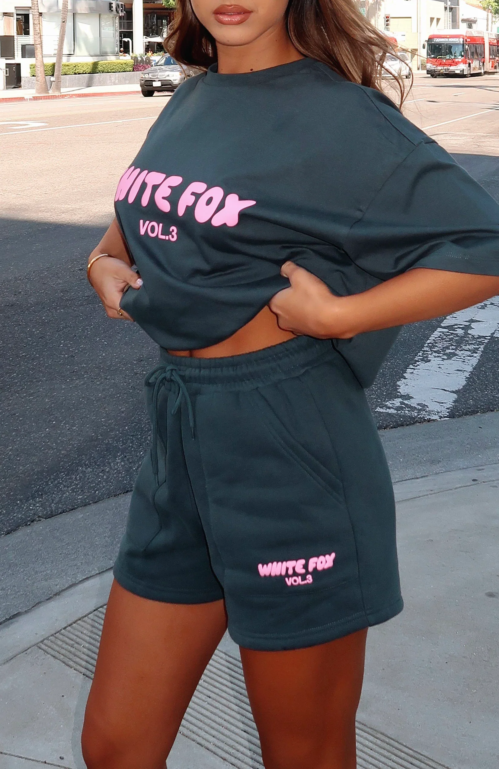 Offstage Lounge Shorts Pine - luluinthesky