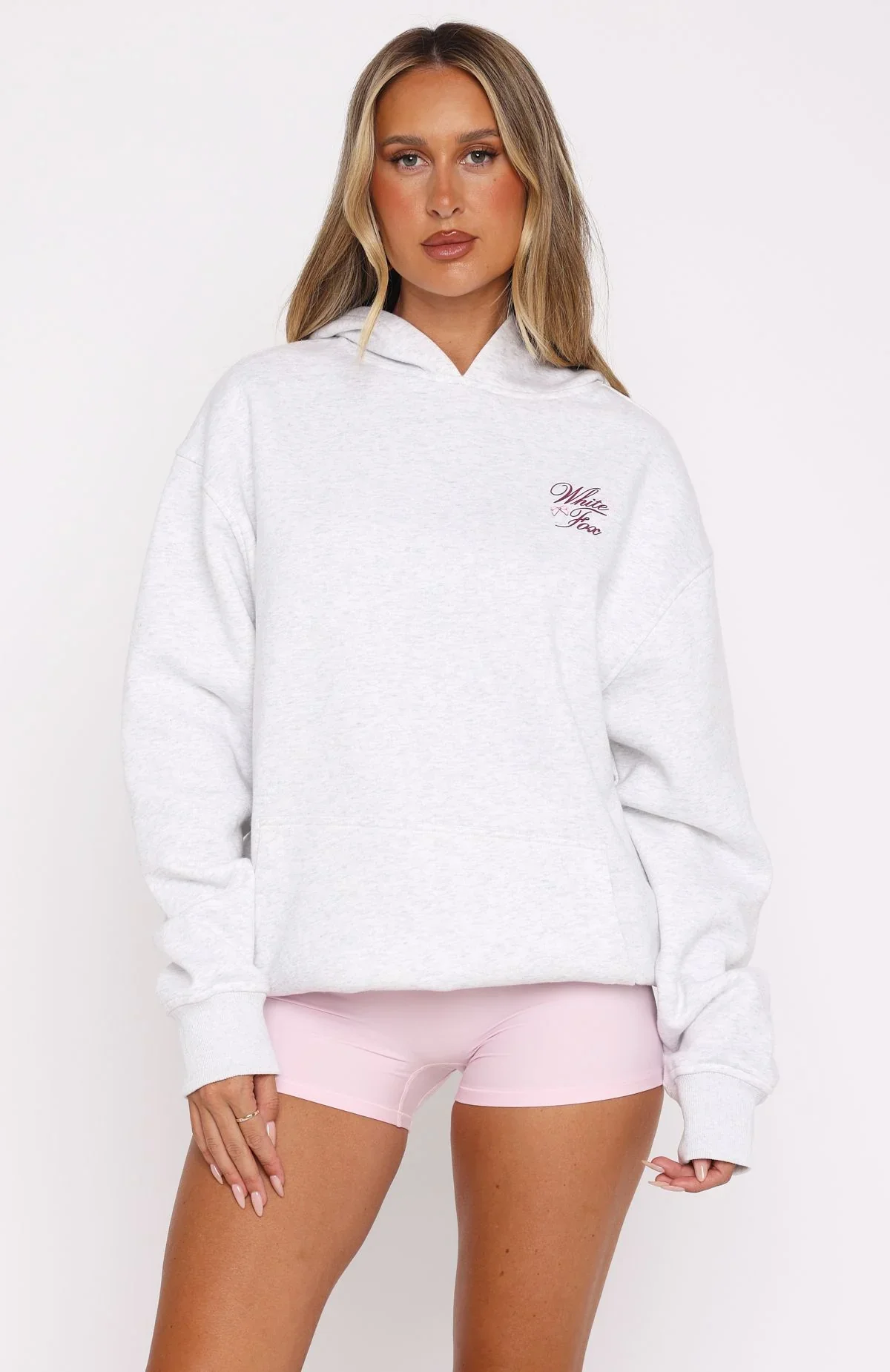 Meet At Sunrise Oversized Hoodie Grey Marle - luluinthesky