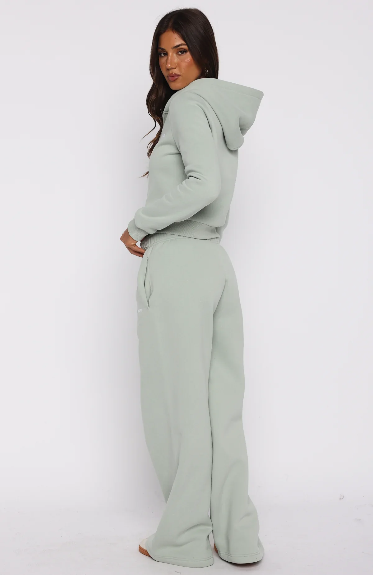 Comfy And Cute Wide Leg Sweatpants Seafoam - luluinthesky