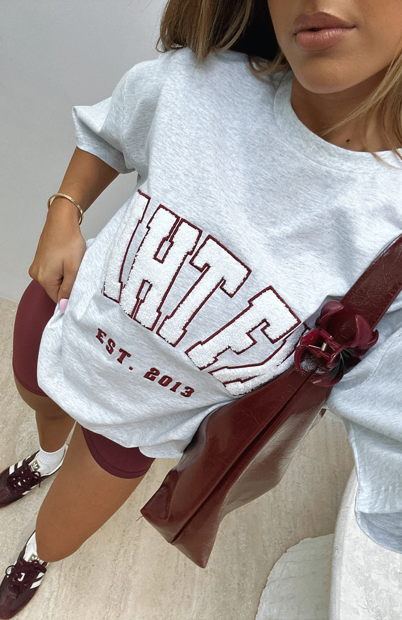 Give It Away Oversized Tee Grey Mist - luluinthesky