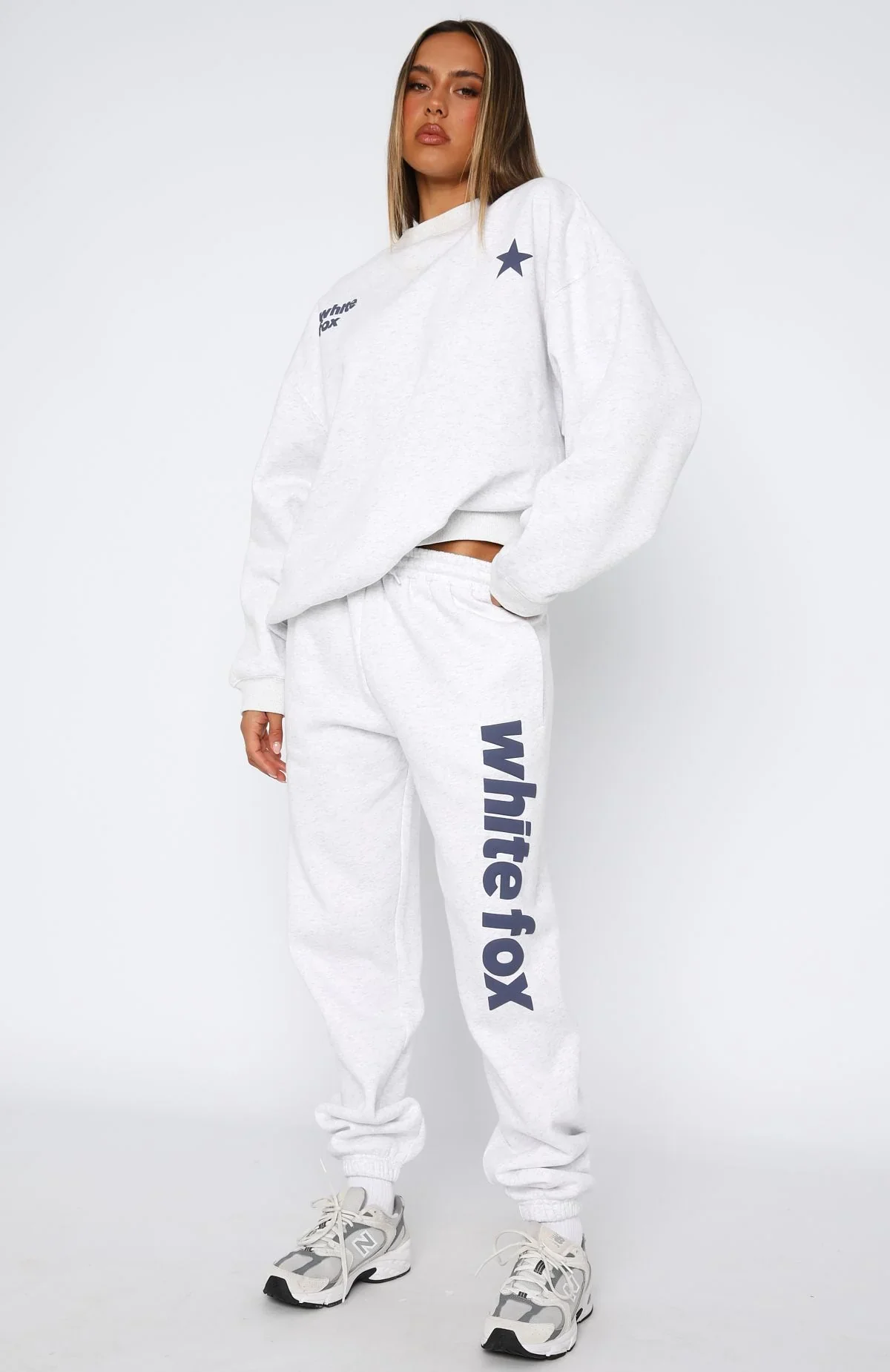 From The Archives Freya Sweatpants Grey Marle - luluinthesky