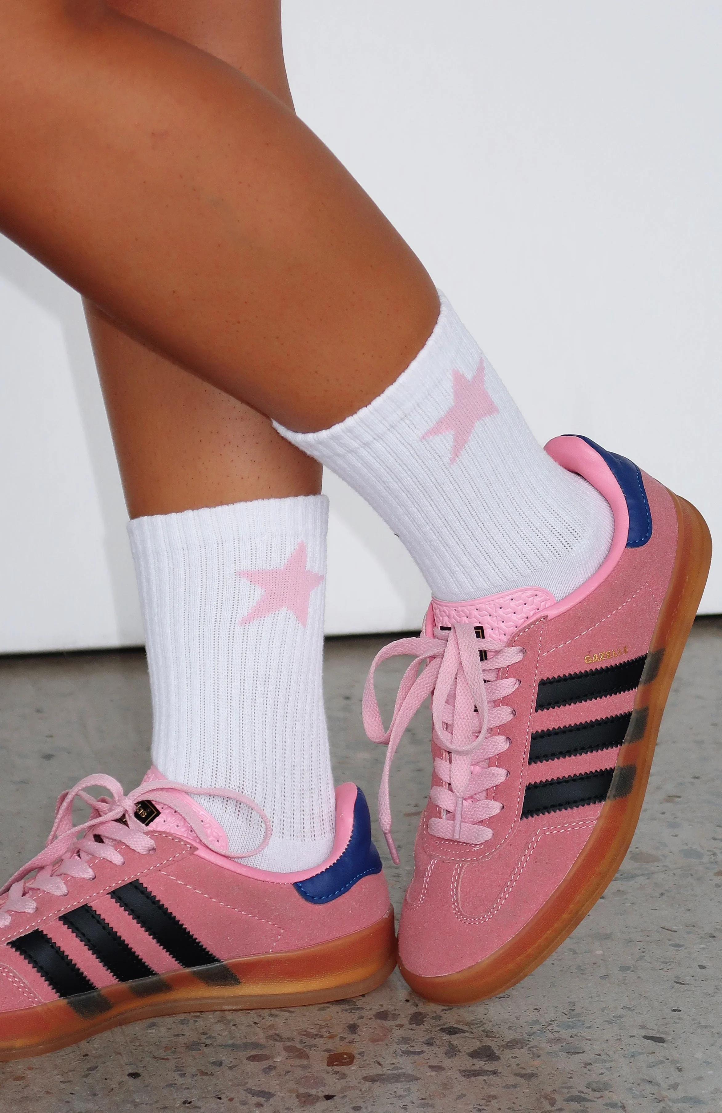 From The Archives Socks White/Pink - luluinthesky