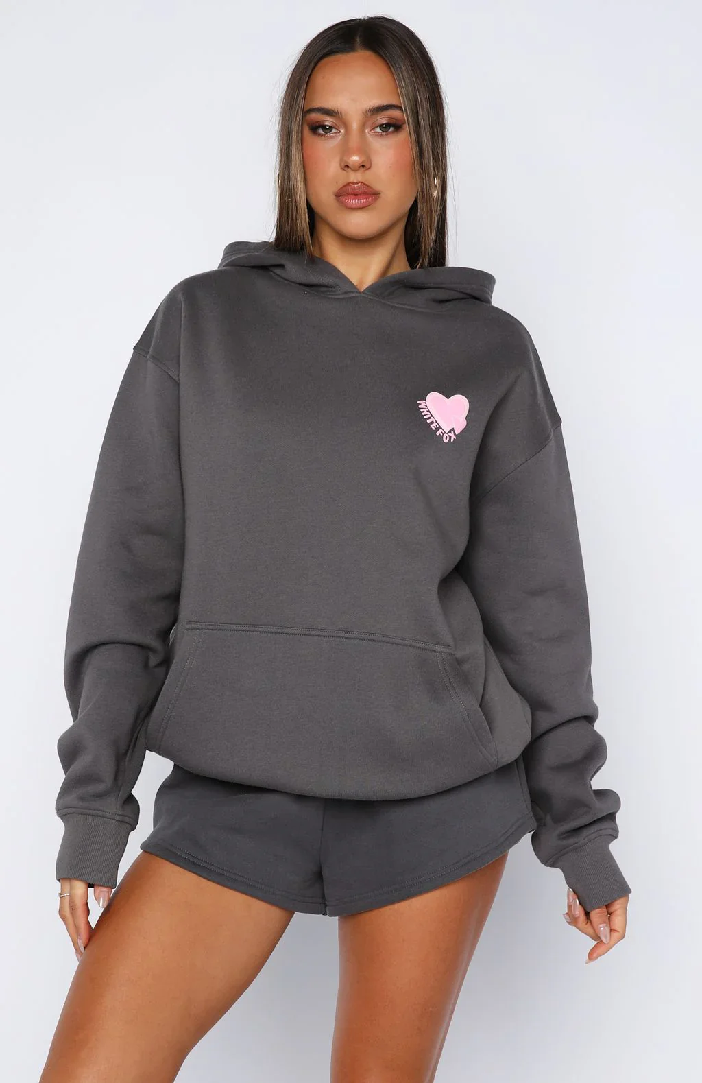 Never Stopping Oversized Hoodie Volcanic - luluinthesky
