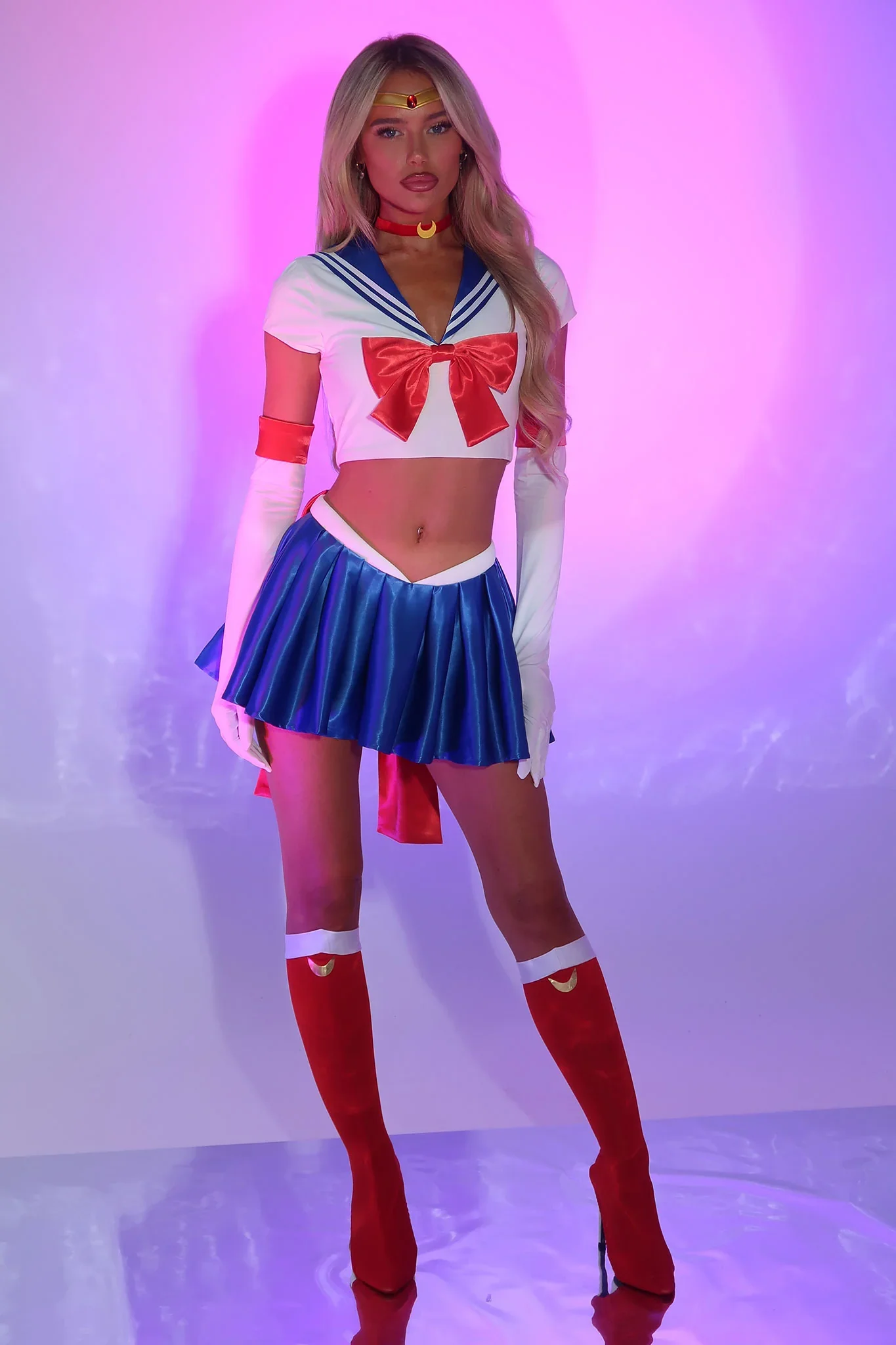 Cosmic Power 3 Piece Set - White/Blue - luluinthesky