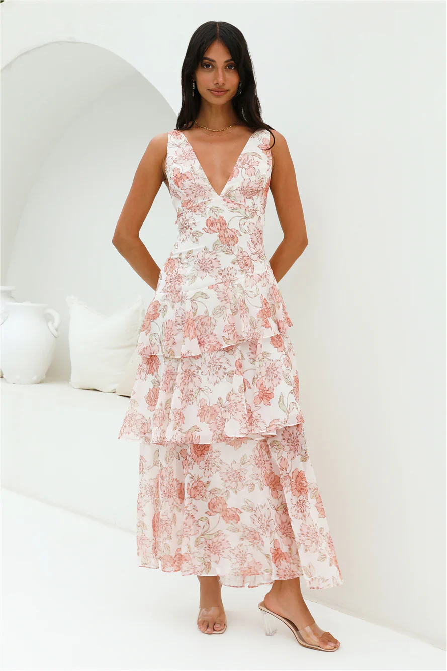 Foolish One Maxi Dress Pink - luluinthesky