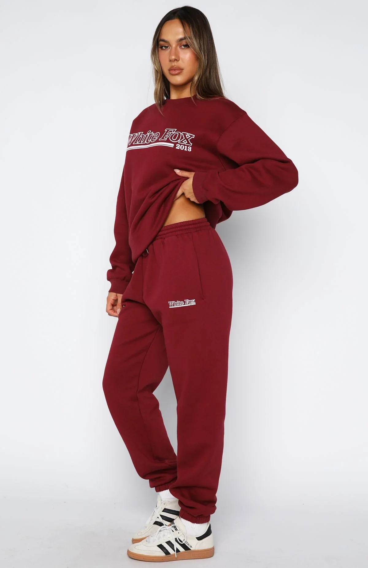 No Hesitation Sweatpants Burgundy - luluinthesky