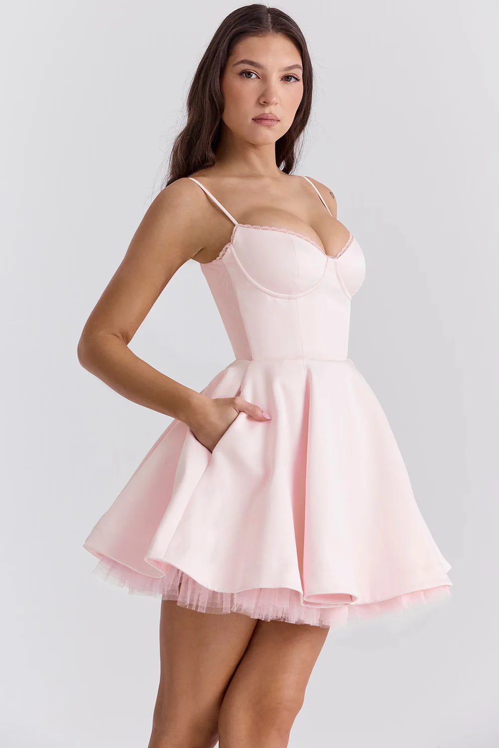 Ballerina Pink Tulle Mini Dress - luluinthesky