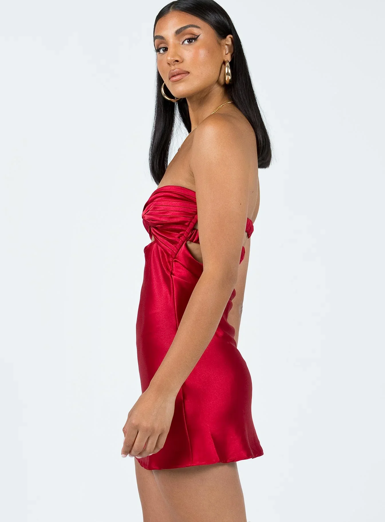 Shellie Mini Dress Red - luluinthesky