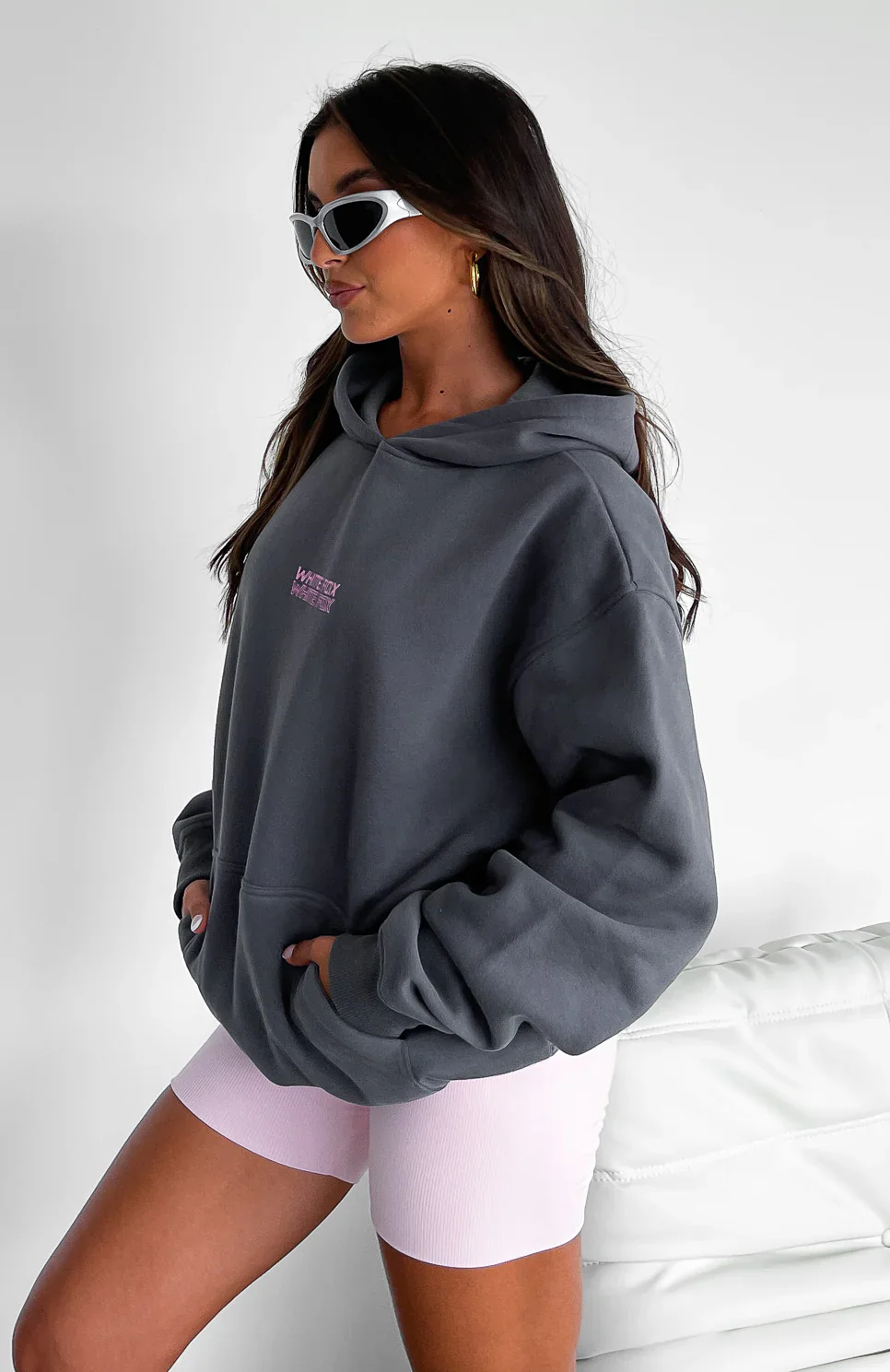 In Transit Oversized Hoodie Volcanic - luluinthesky