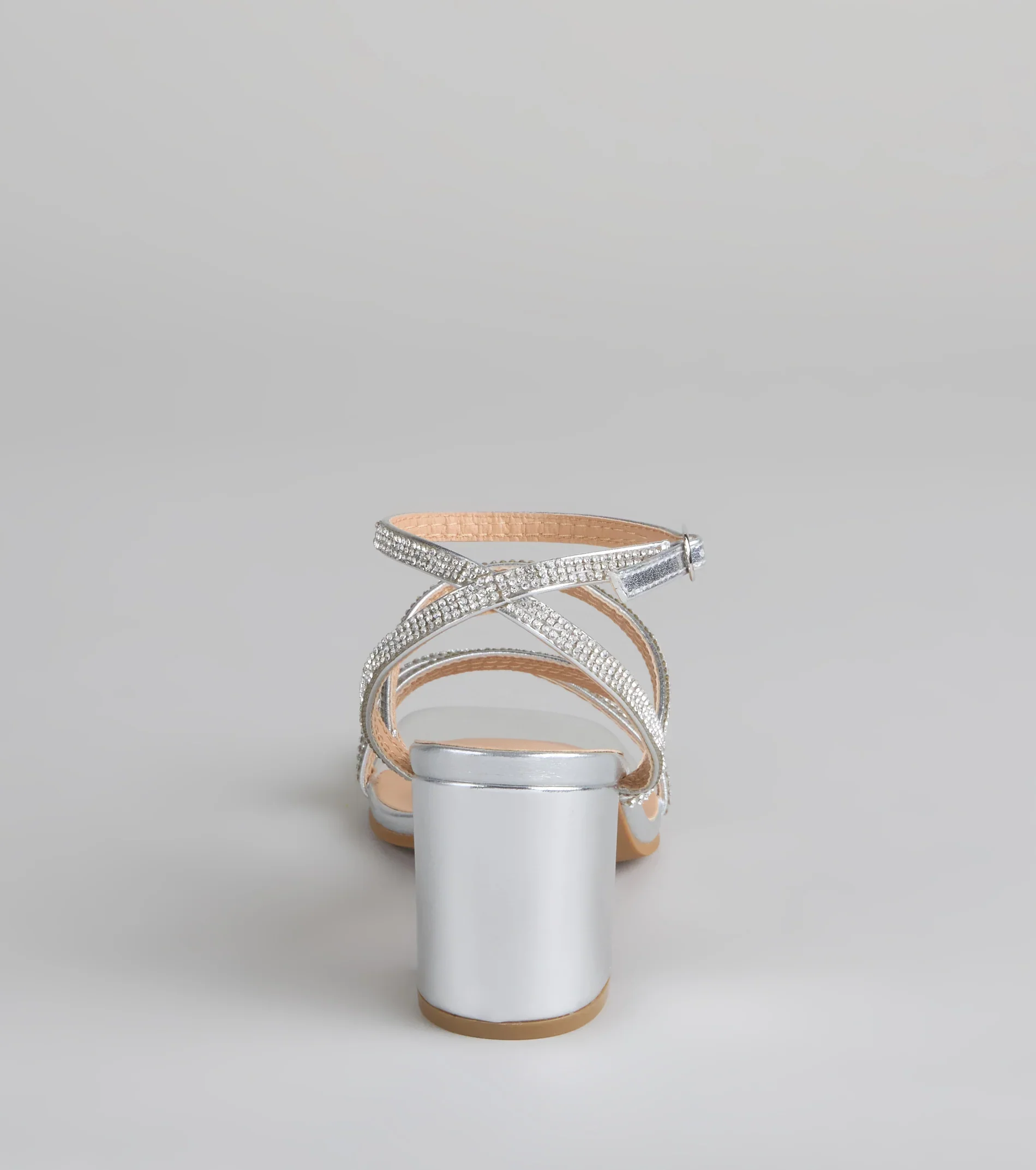 Made You Sparkle Rhinestone Block Heels - luluinthesky