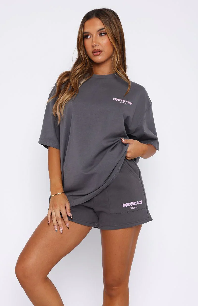 Offstage Back Graphic Oversized Tee Volcanic - luluinthesky