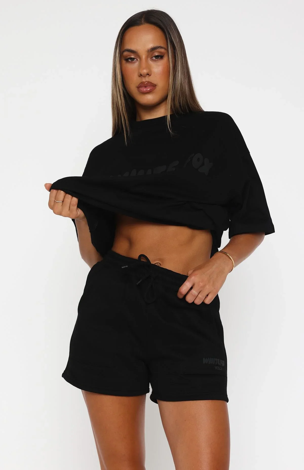 Offstage Lounge Shorts Onyx - luluinthesky
