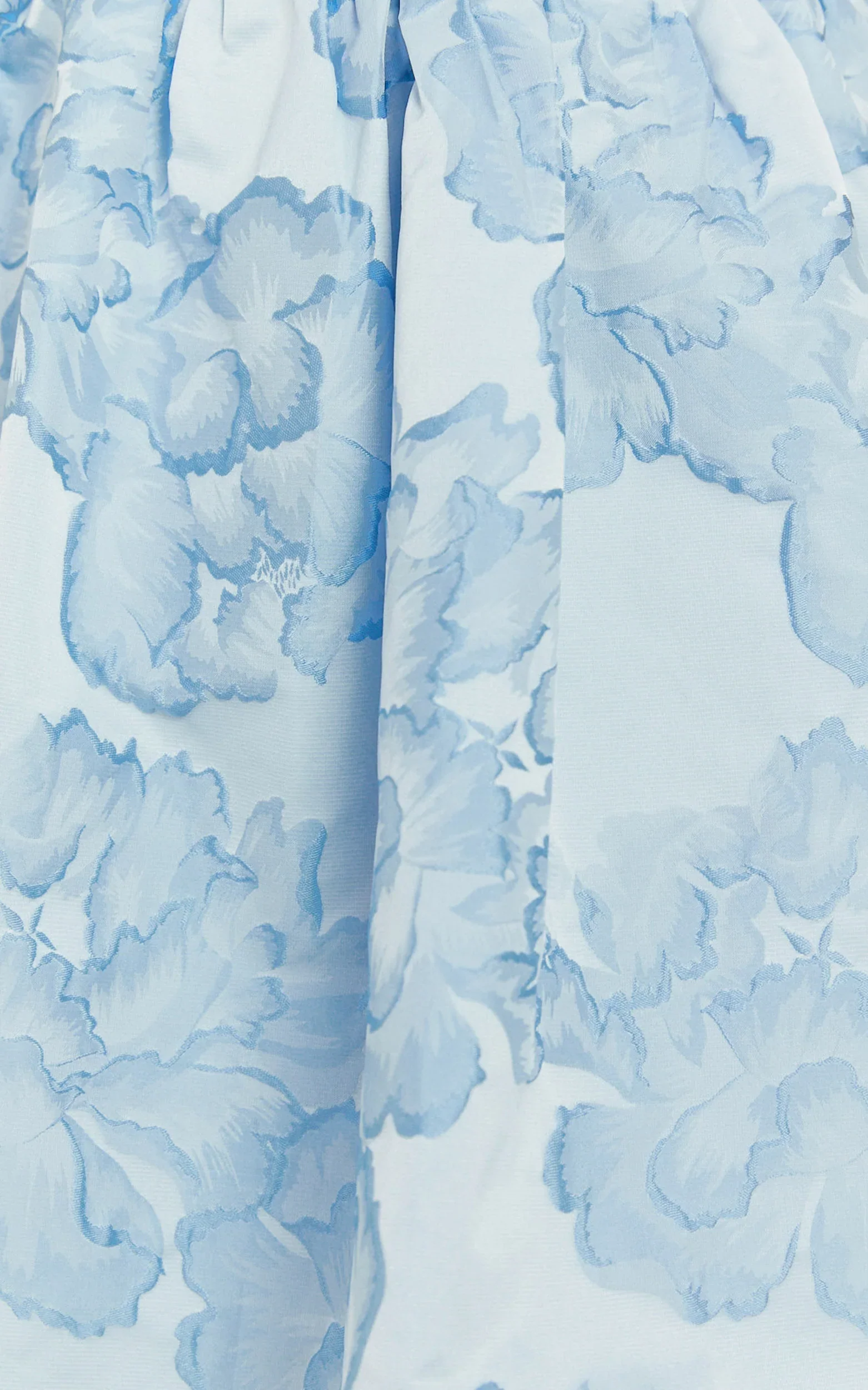 Laure Mini Dress Strapless Jacquard Dress in Blue - luluinthesky