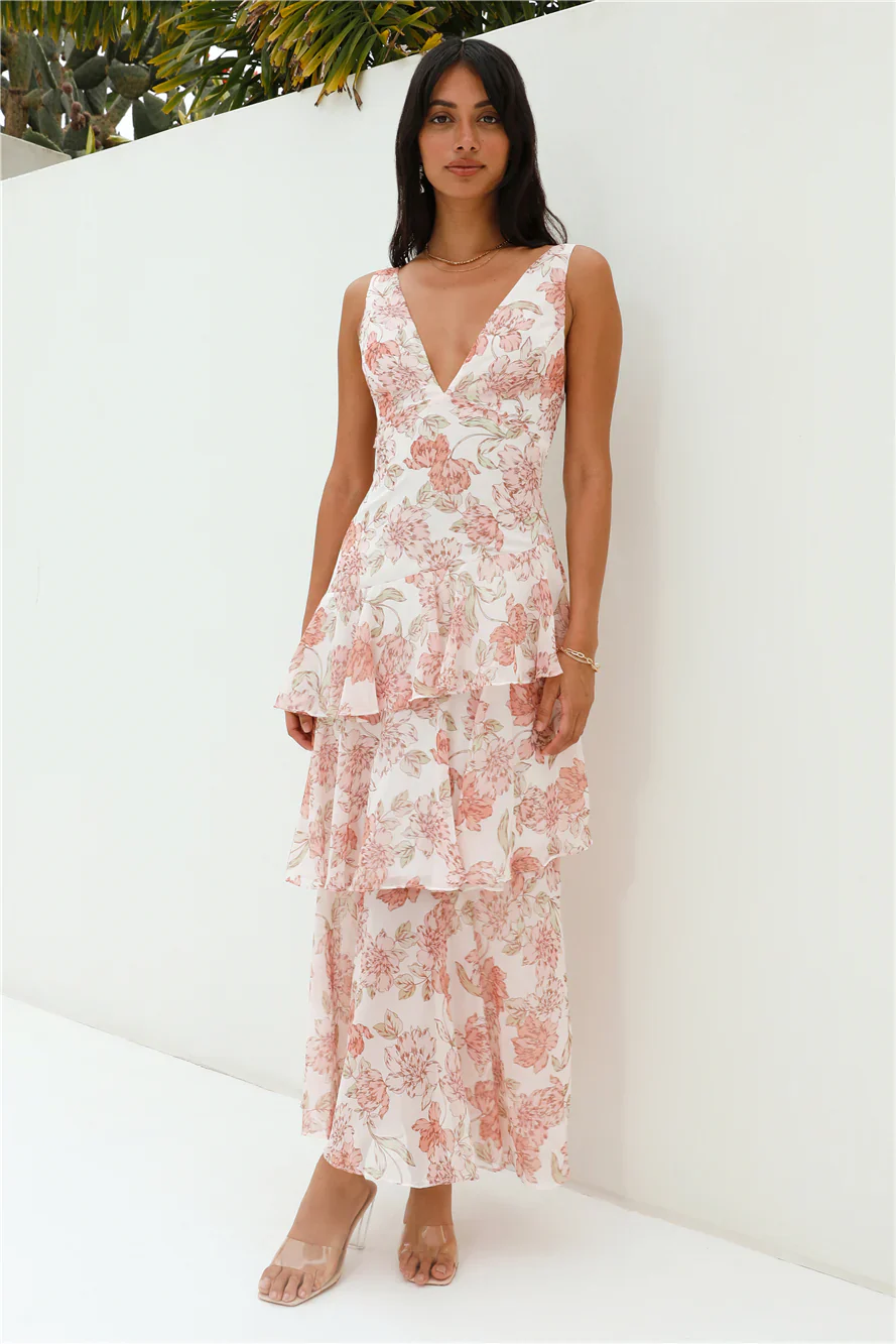 Foolish One Maxi Dress Pink - luluinthesky