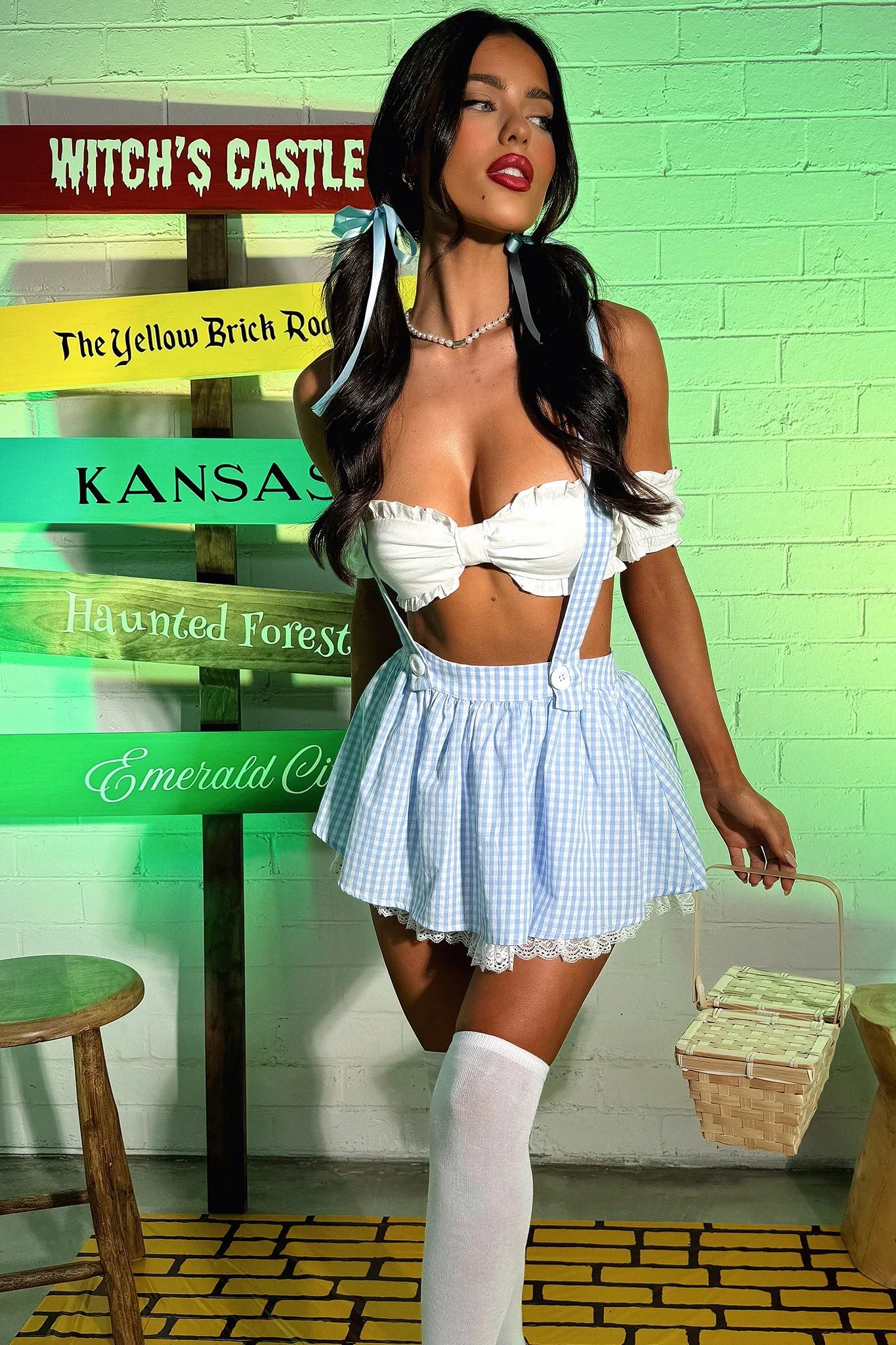 Kansas 2 Piece Set - White/Blue - luluinthesky