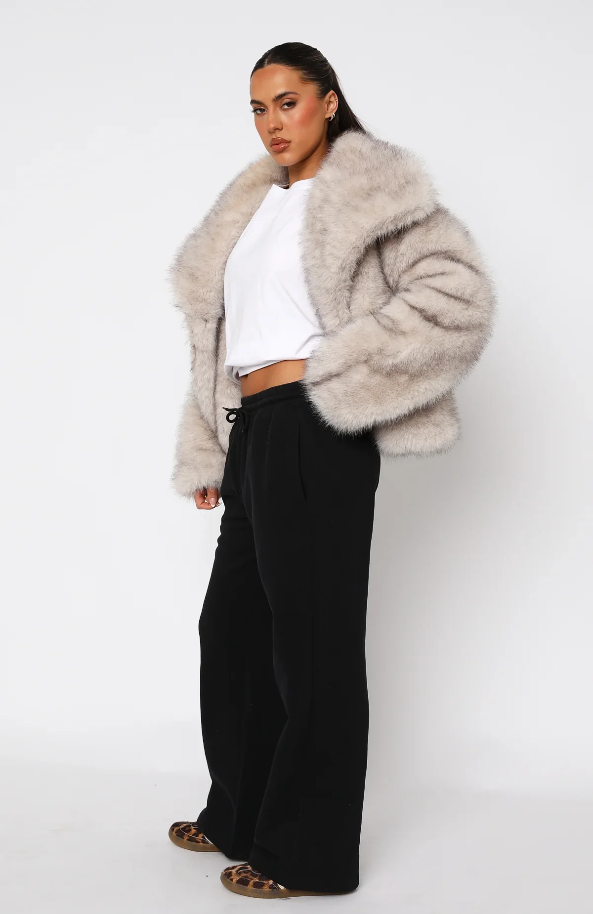 Stick With Me Wide Leg Sweatpants Black - luluinthesky