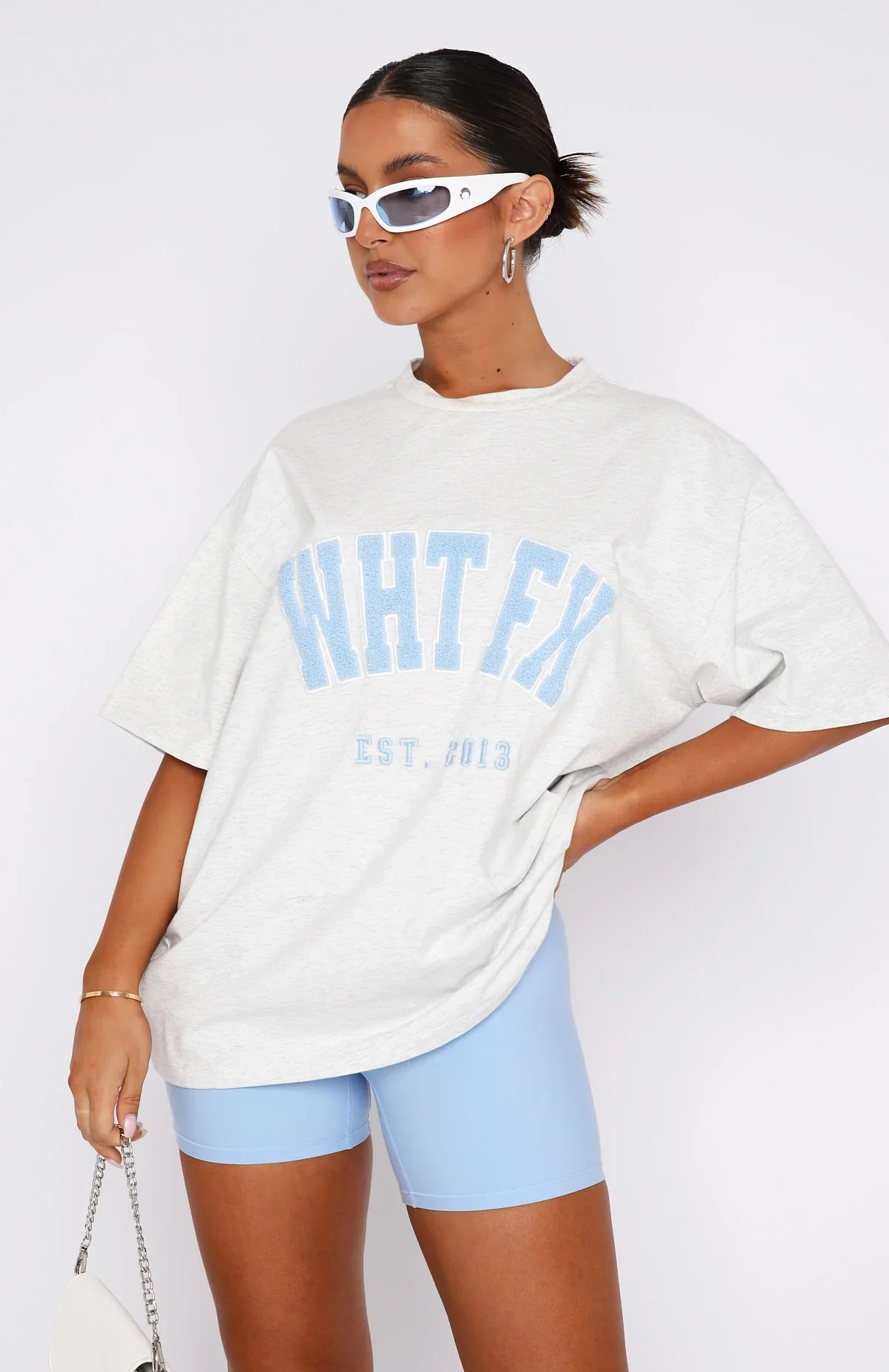 Give It Away Oversized Tee Grey Marle - luluinthesky