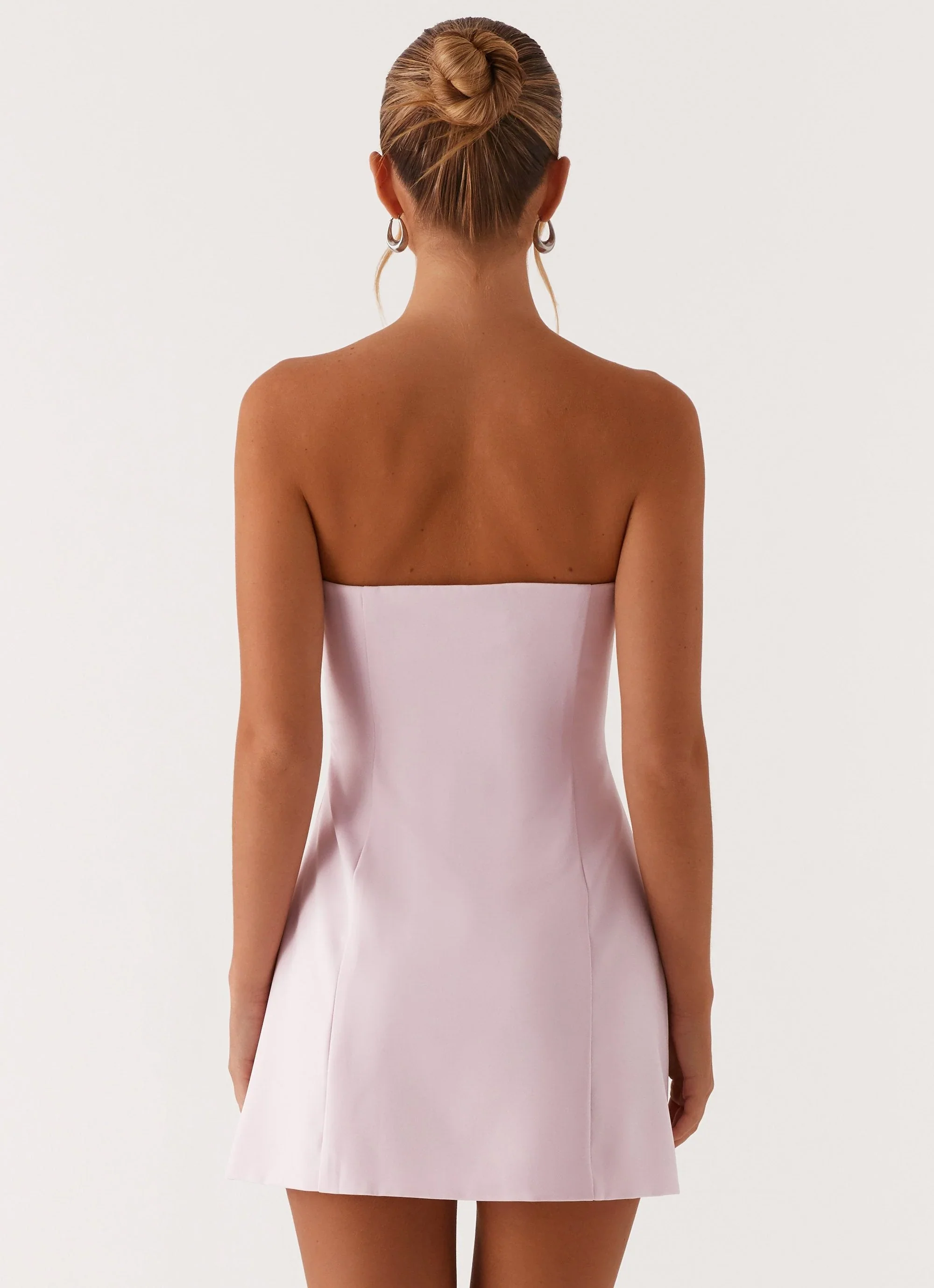 Patsie Strapless Mini Dress - Pink - luluinthesky
