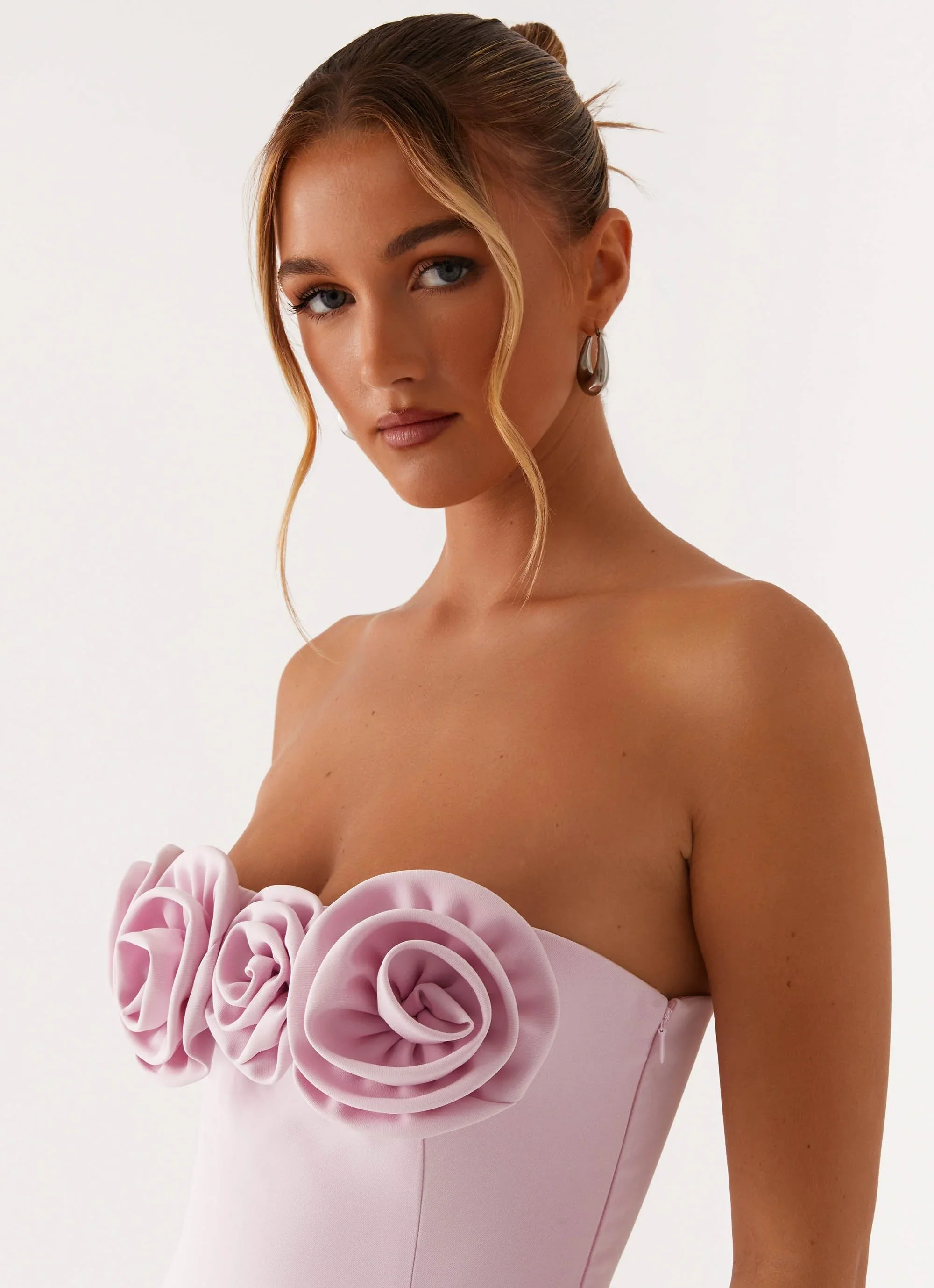 Patsie Strapless Mini Dress - Pink - luluinthesky