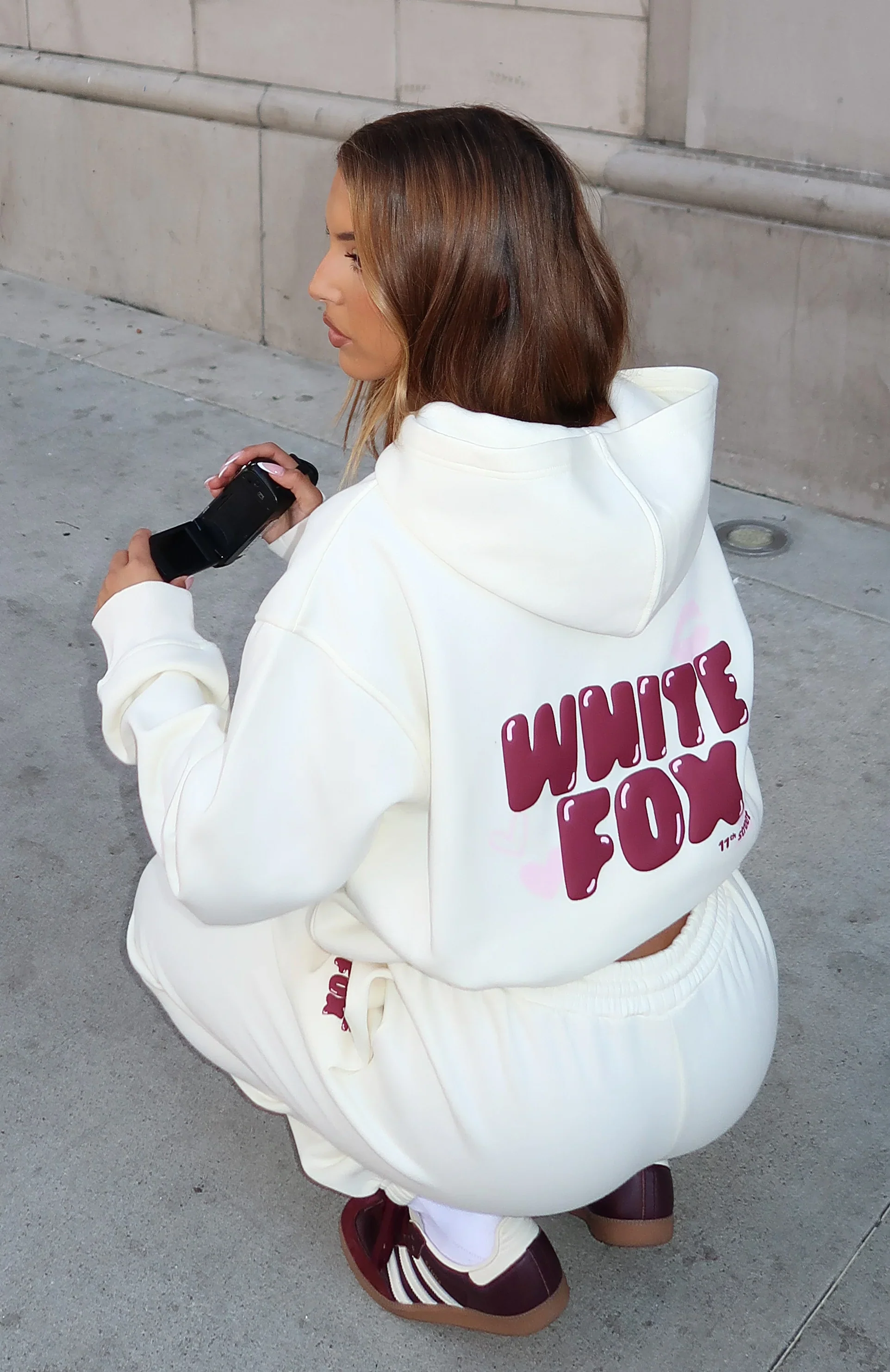 11th Street Sweet Kisses Oversized Hoodie Cake Batter - luluinthesky