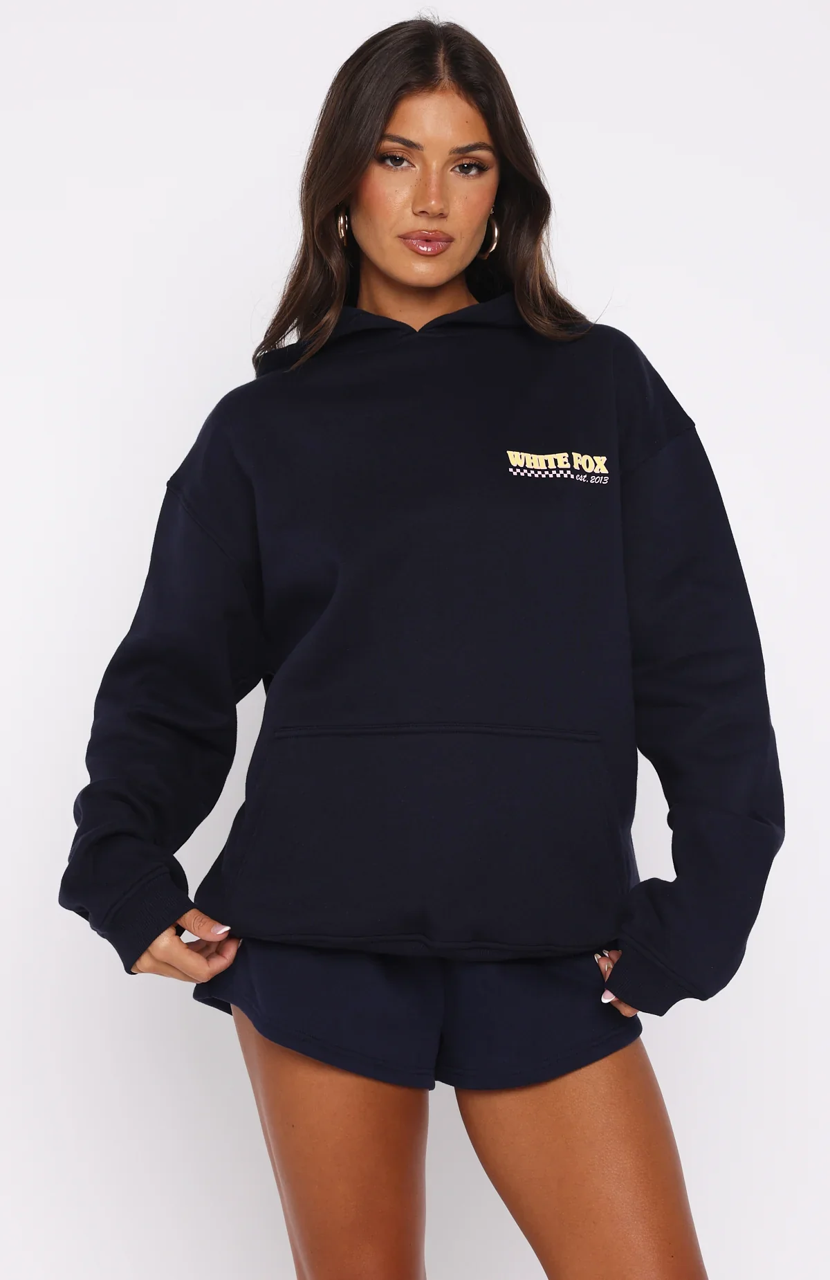 Sweeter Nights Oversized Hoodie Navy - luluinthesky