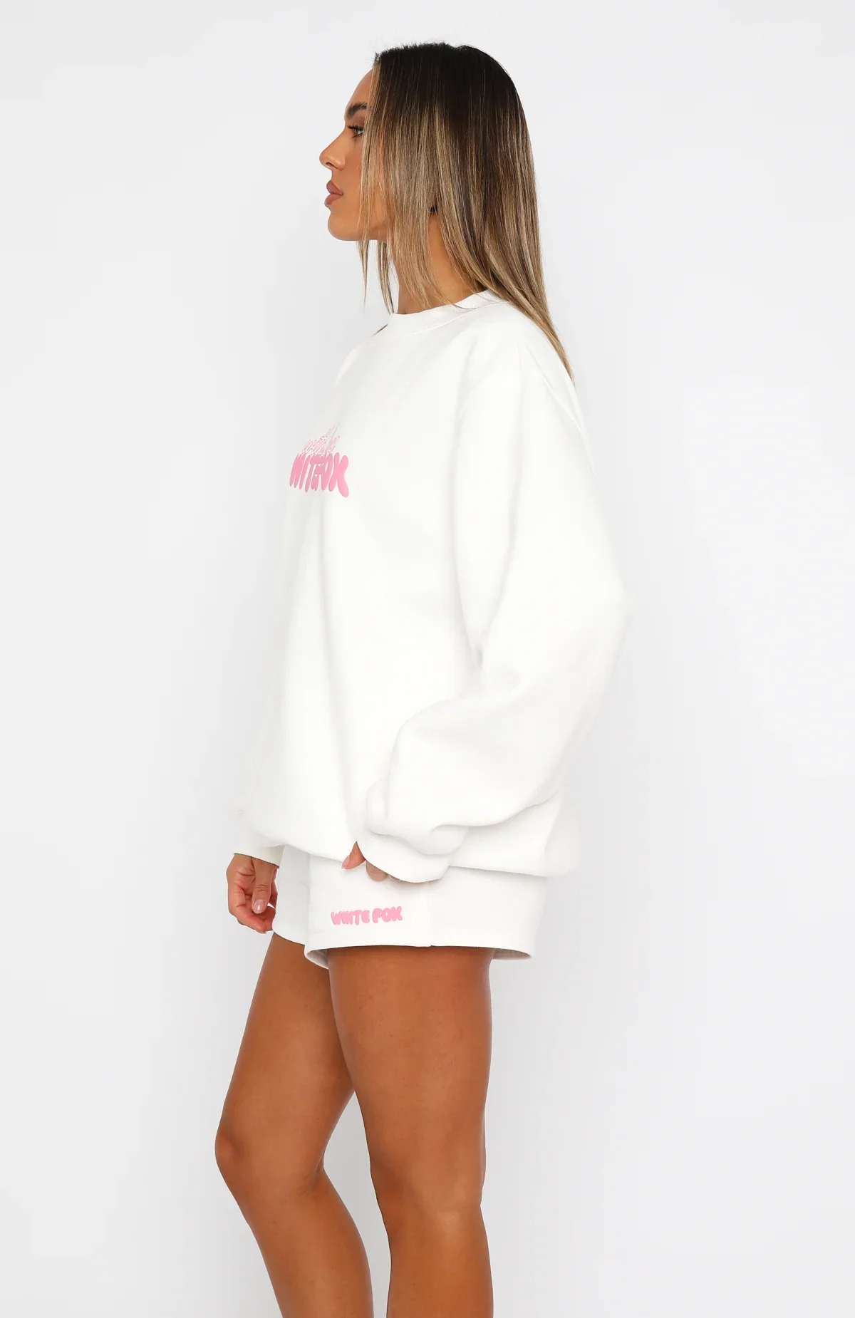 With Love Forever Oversized Sweater White - luluinthesky