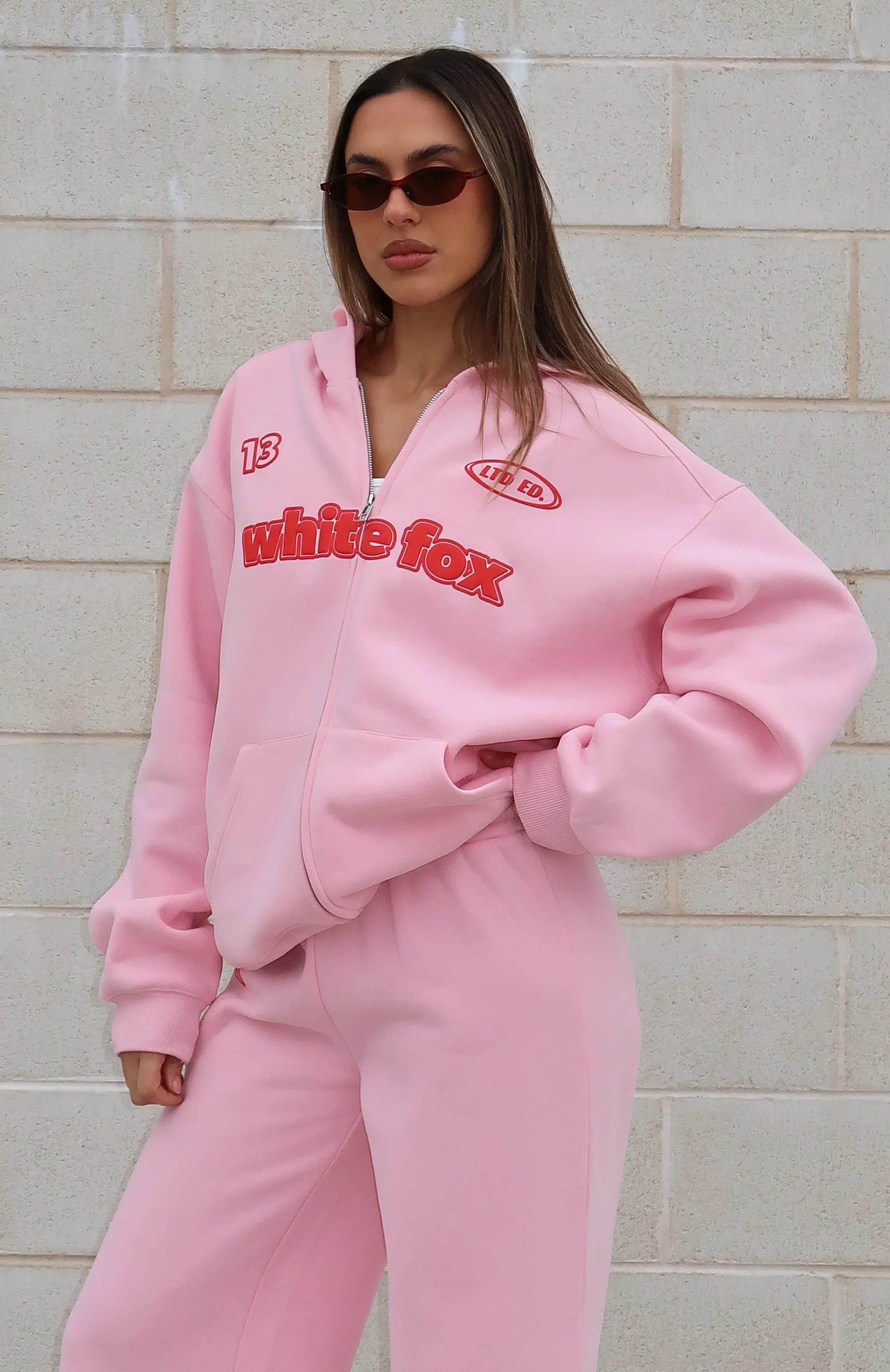 Ready To Go Zip Front Hoodie Pink - luluinthesky
