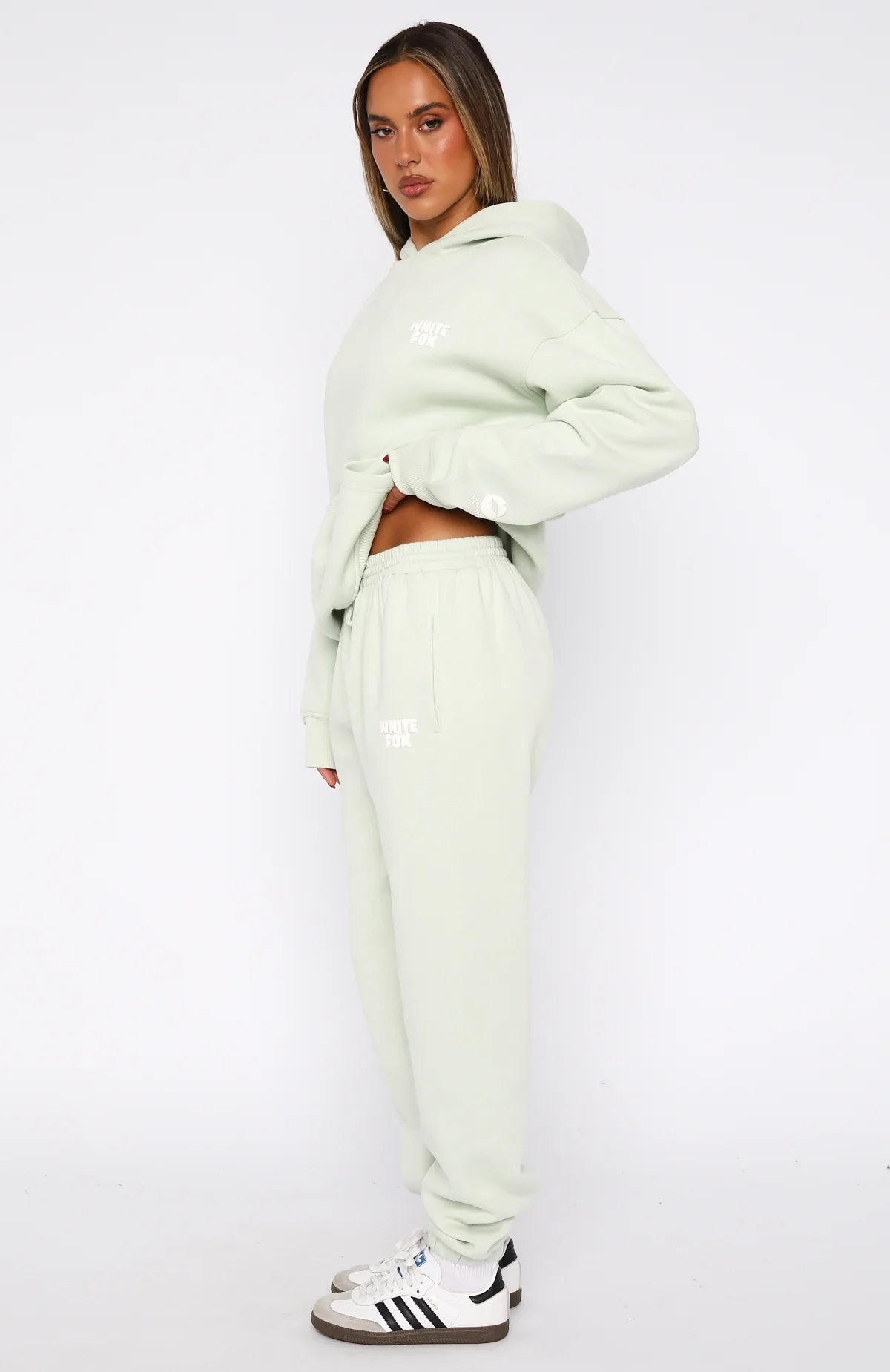 11th Street Keeping It Real Sweatpants Iced Matcha - luluinthesky