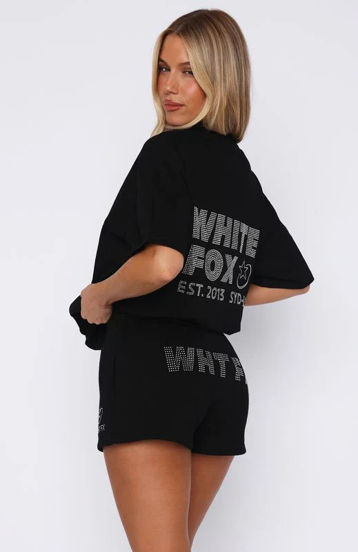 Always Shining Lounge Shorts Black - luluinthesky