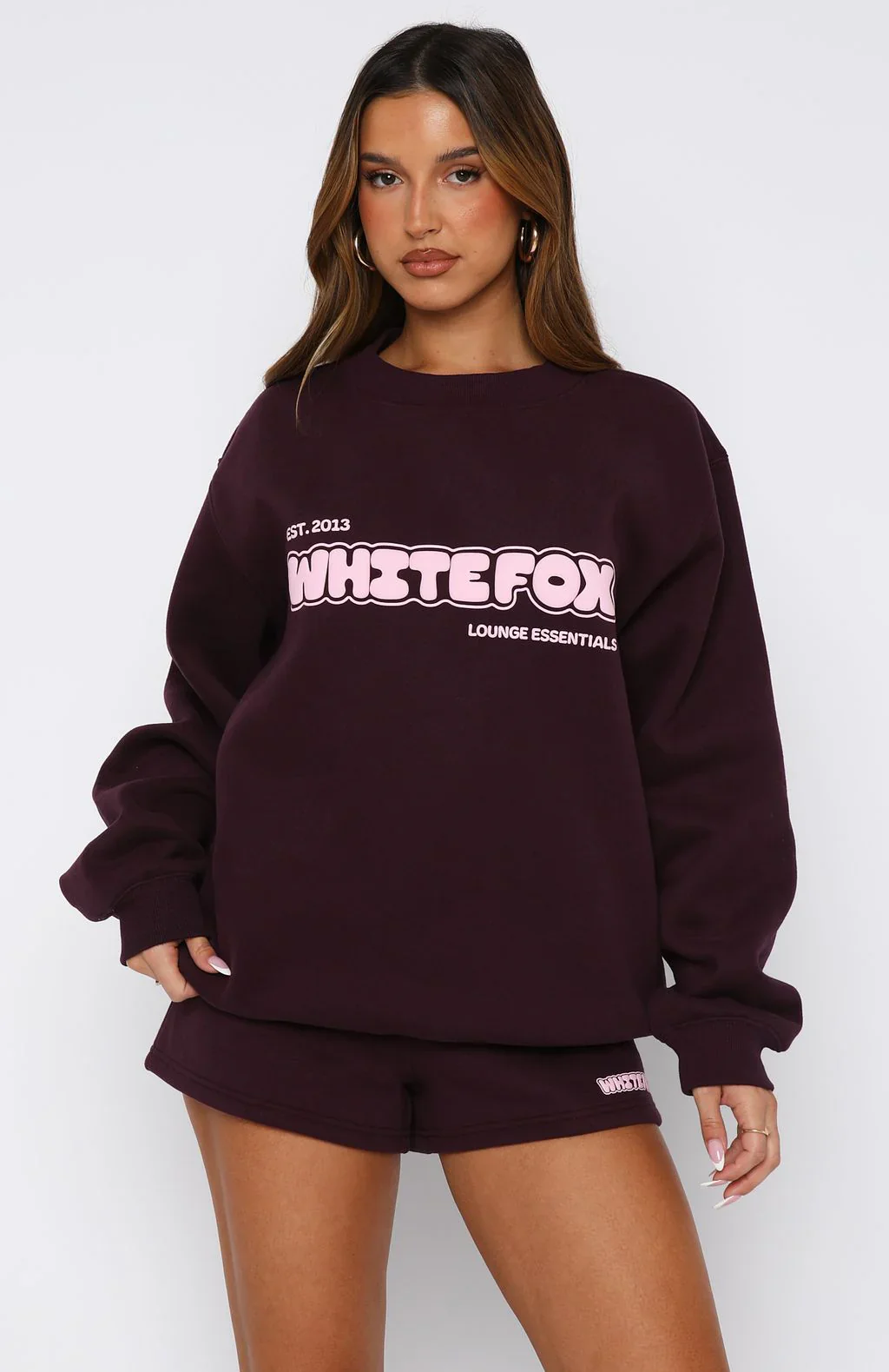 Give It A Try Oversized Sweater Plum - luluinthesky