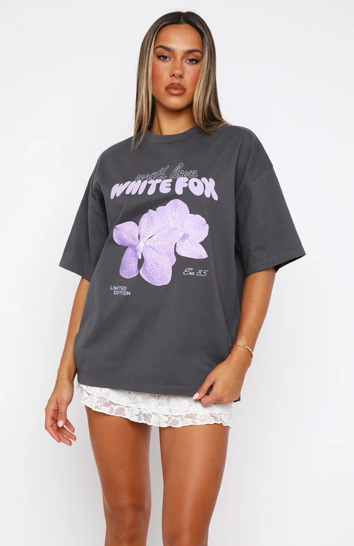 With Love Forever Oversized Tee Volcanic - luluinthesky