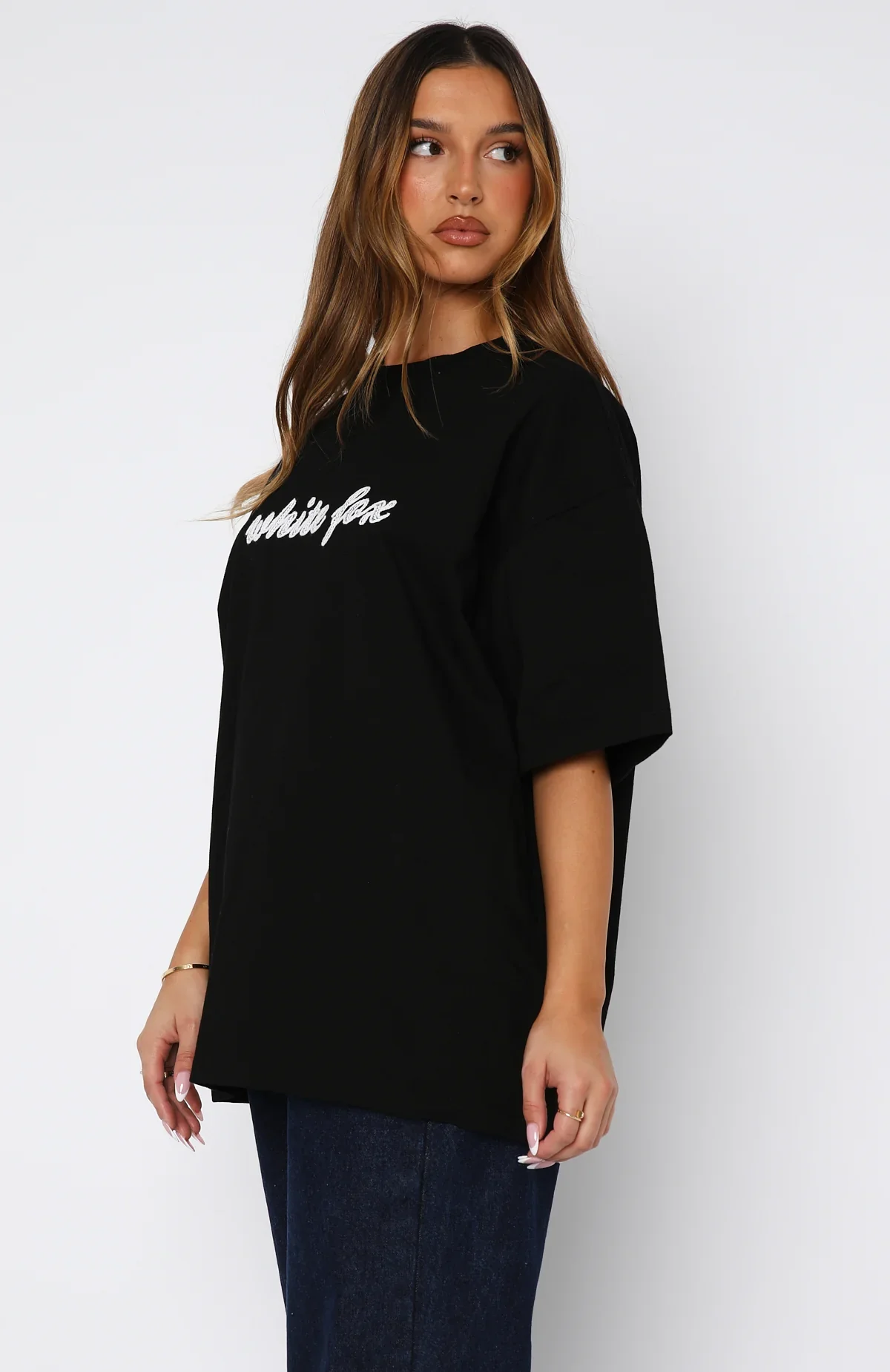 Call On You Oversized Tee Black - luluinthesky