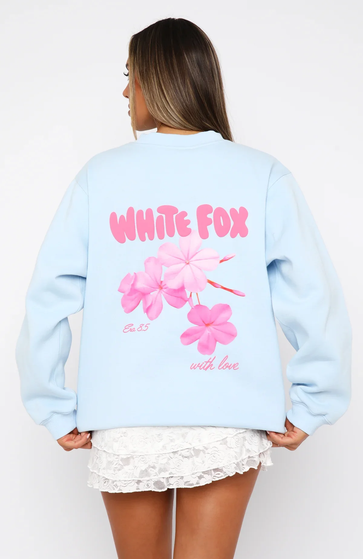 With Love & Romance Oversized Sweater Baby Blue - luluinthesky
