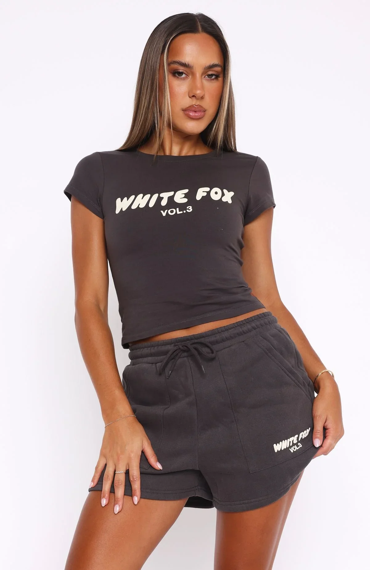 Offstage Baby Tee Shadow - luluinthesky