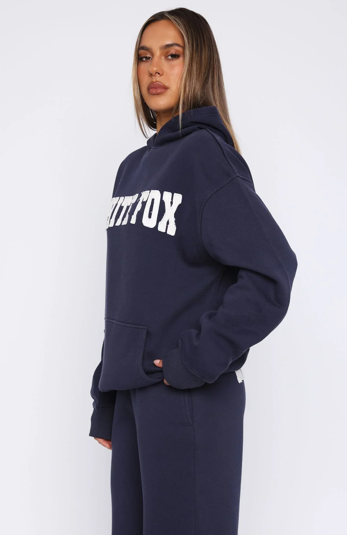 Shout It Out Oversized Hoodie Navy - luluinthesky