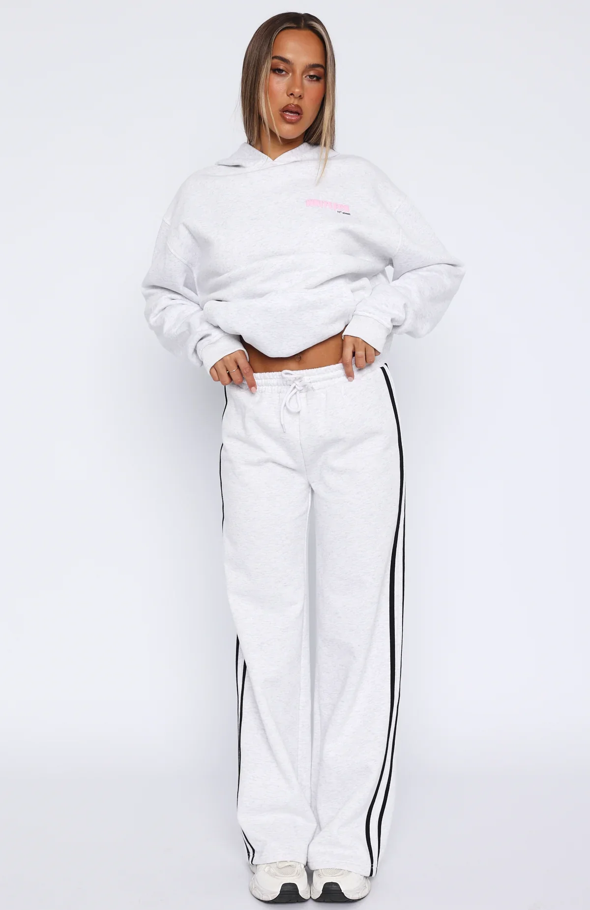 11th Street Out & About Wide Leg Sweatpants Glaze - luluinthesky