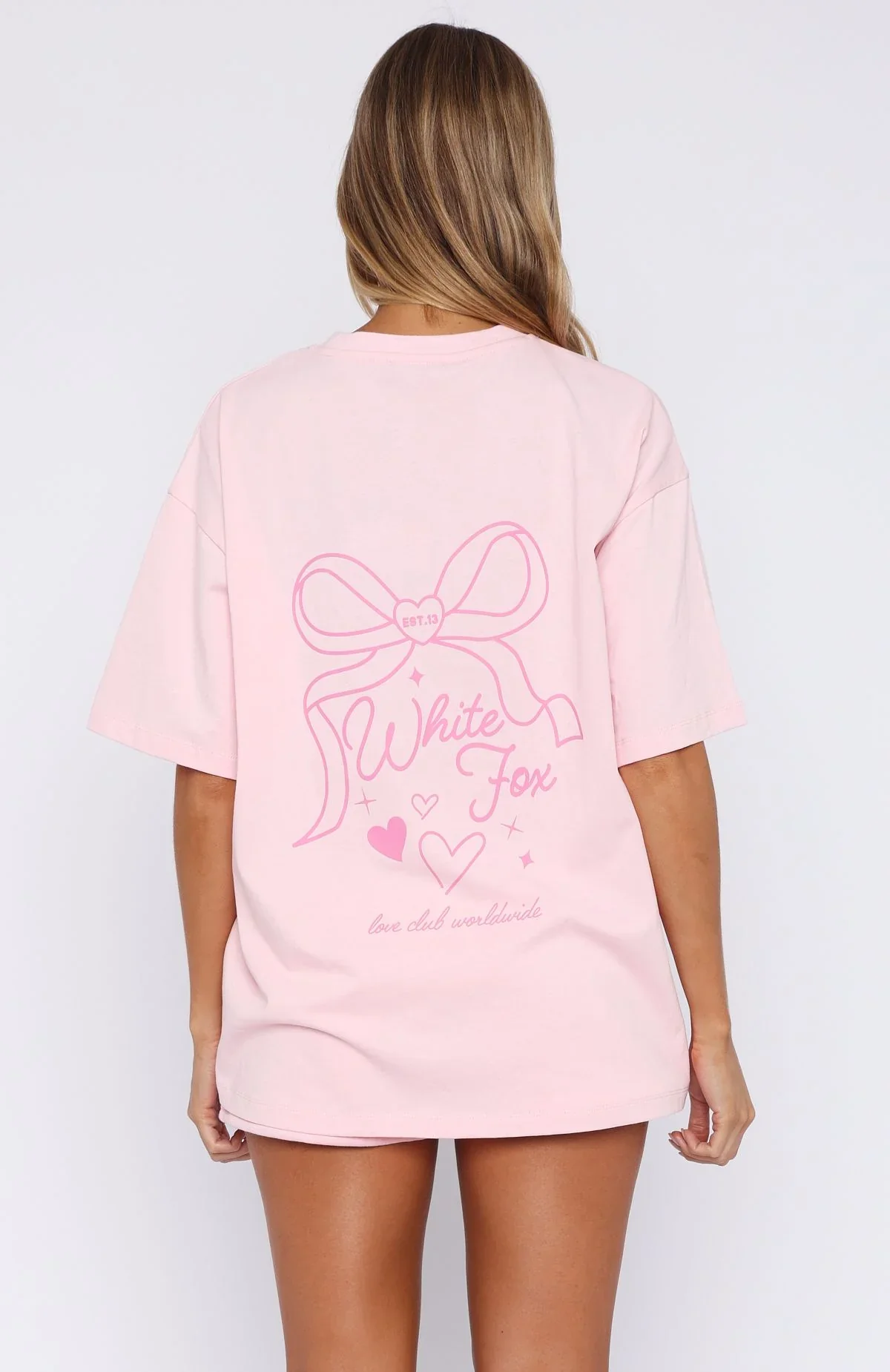 Love You Forever Oversized Tee Pink - luluinthesky