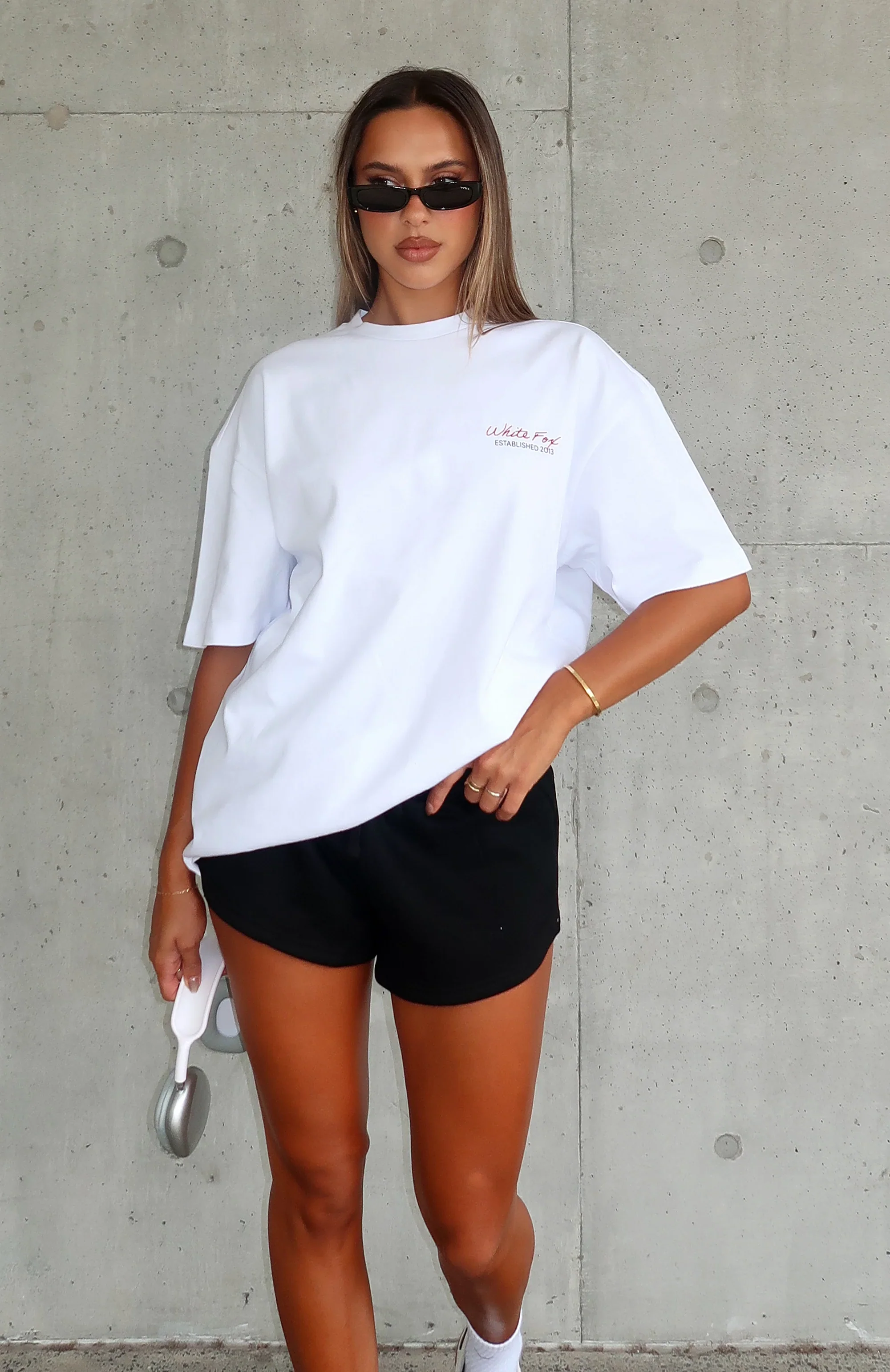 Studio Essentials Oversized Tee White - luluinthesky