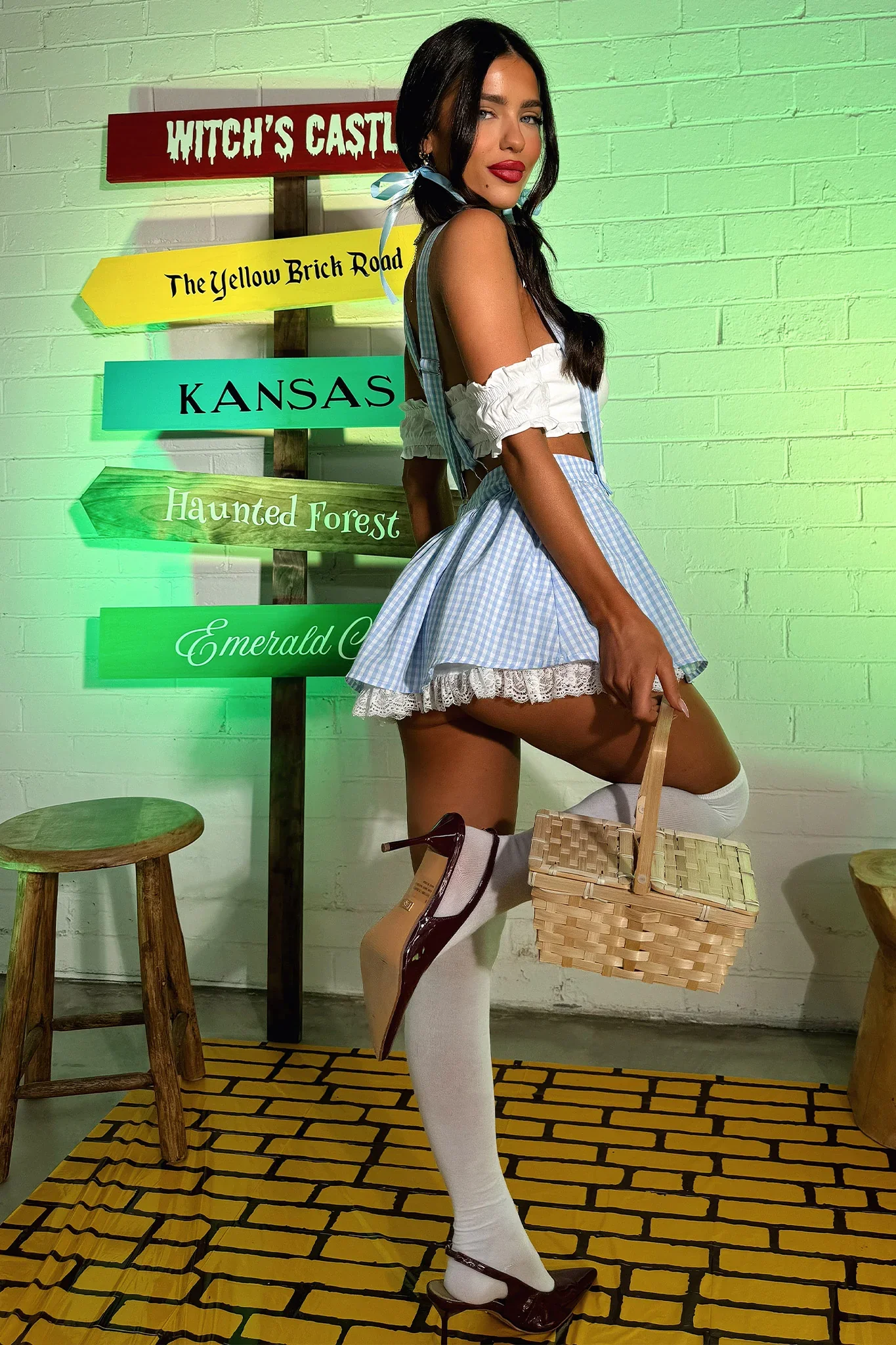 Kansas 2 Piece Set - White/Blue - luluinthesky