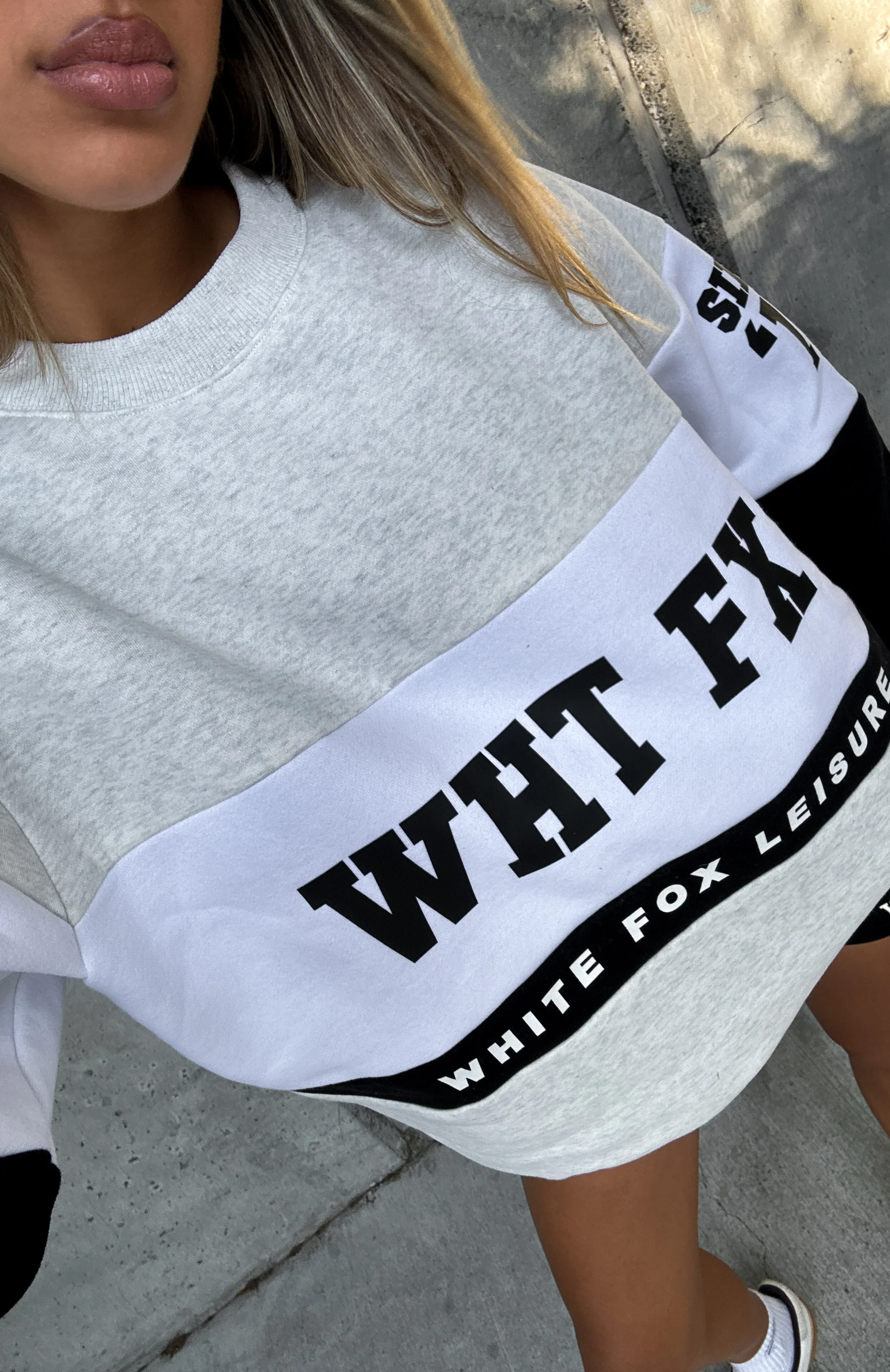 Latest And Greatest Oversized Sweater Grey Marle/Black - luluinthesky