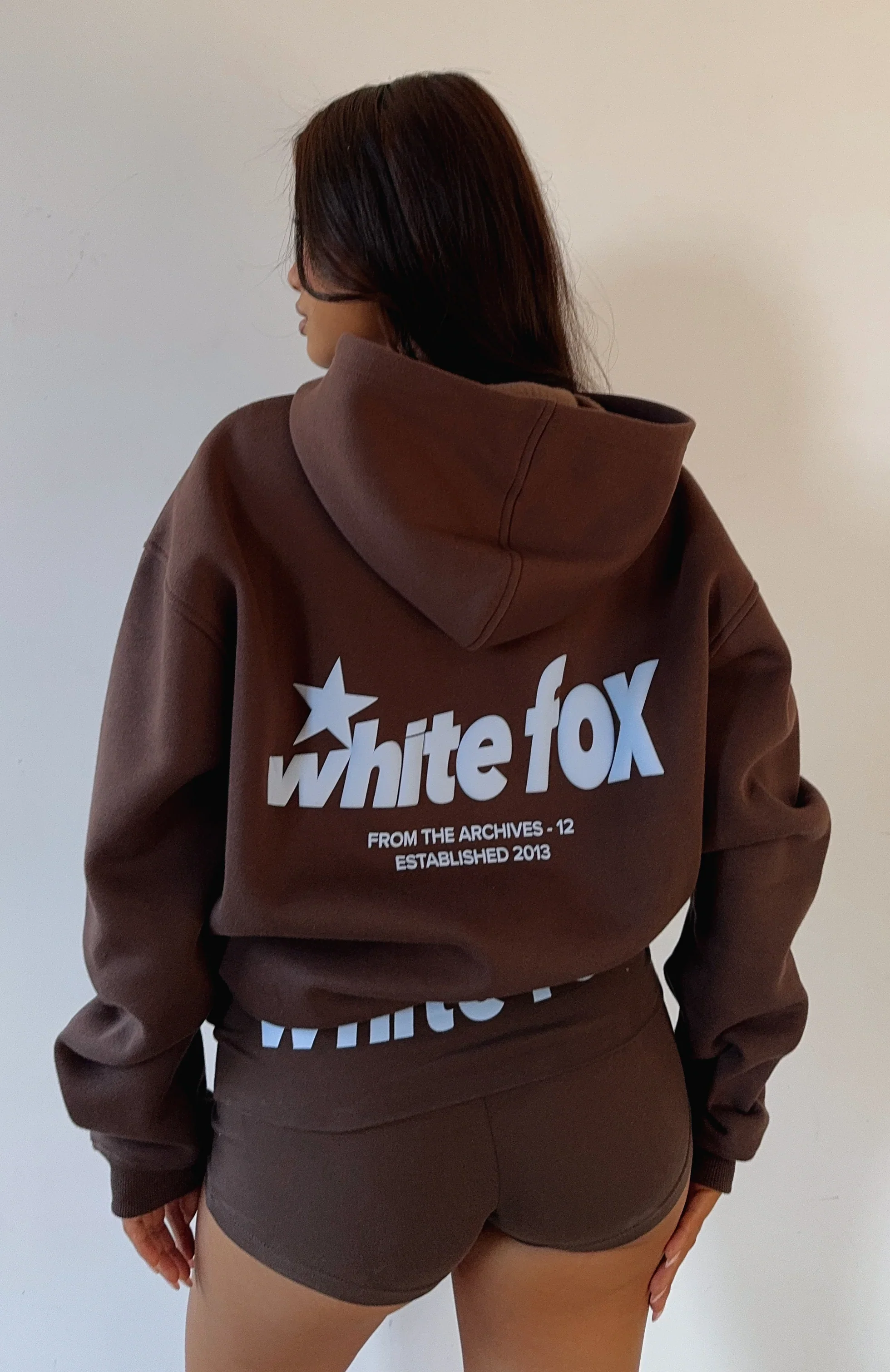 From The Archives Charli Oversized Hoodie Chocolate - luluinthesky