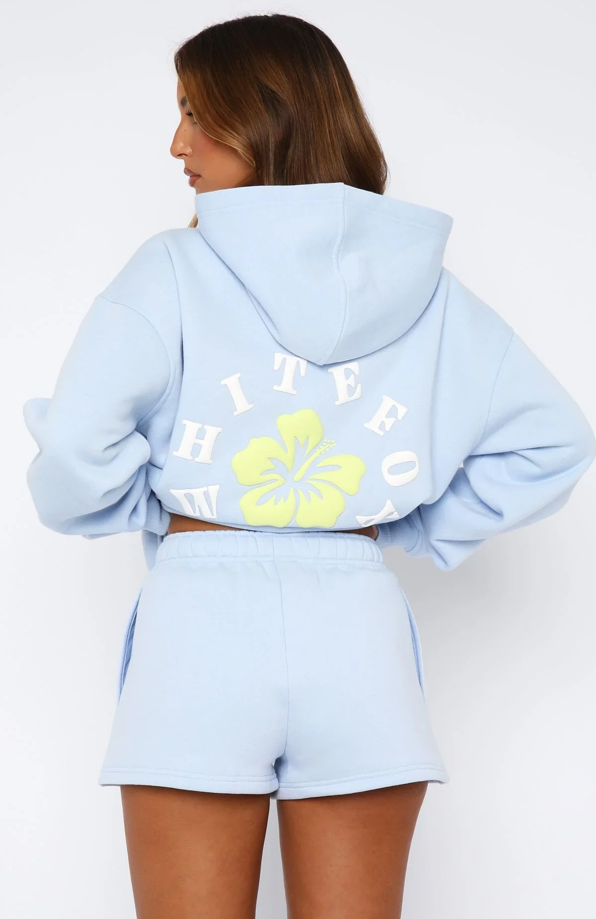 Keep Blooming Lounge Shorts Blue - luluinthesky