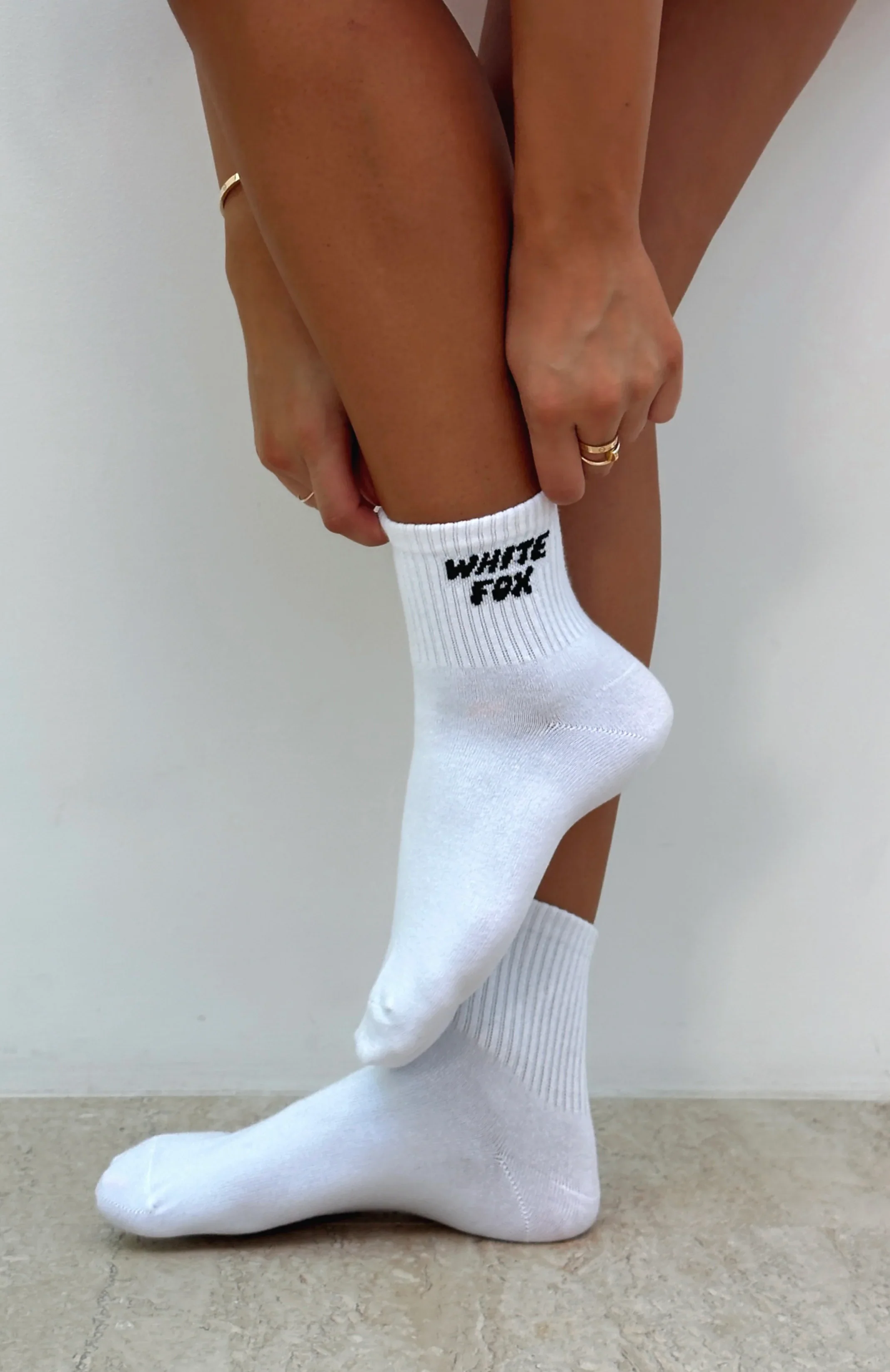 Offstage Socks White/Black - luluinthesky