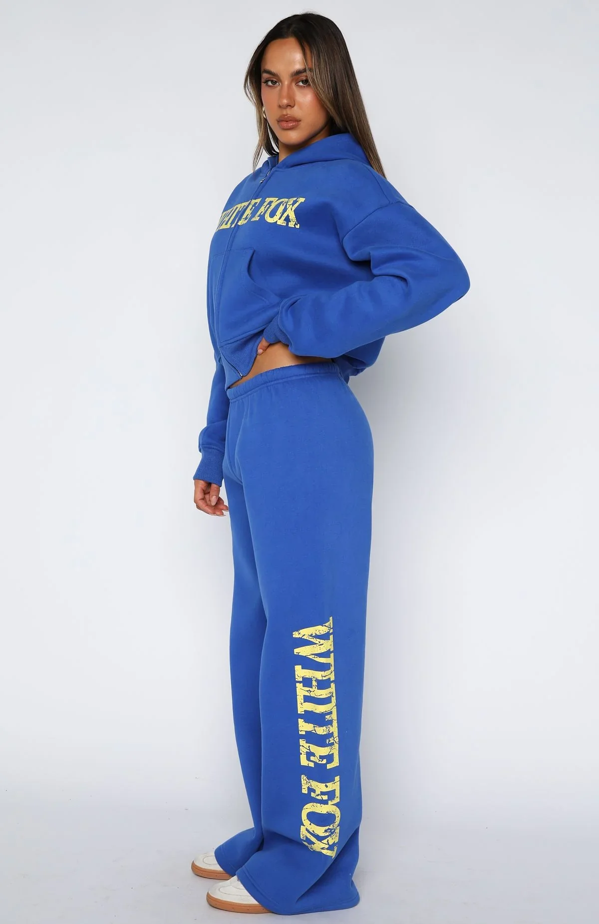 Brand New Start Wide Leg Sweatpants Electric Blue - luluinthesky