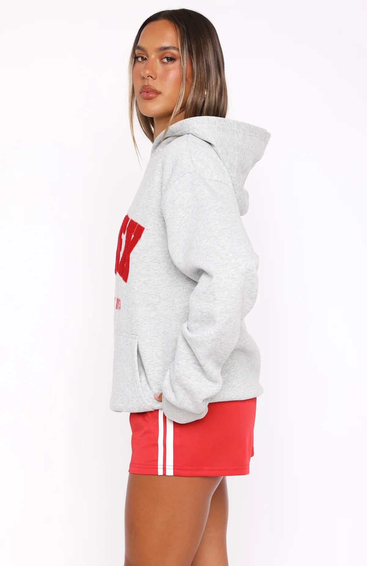 Give It Away Oversized Hoodie Dark Grey Marle - luluinthesky