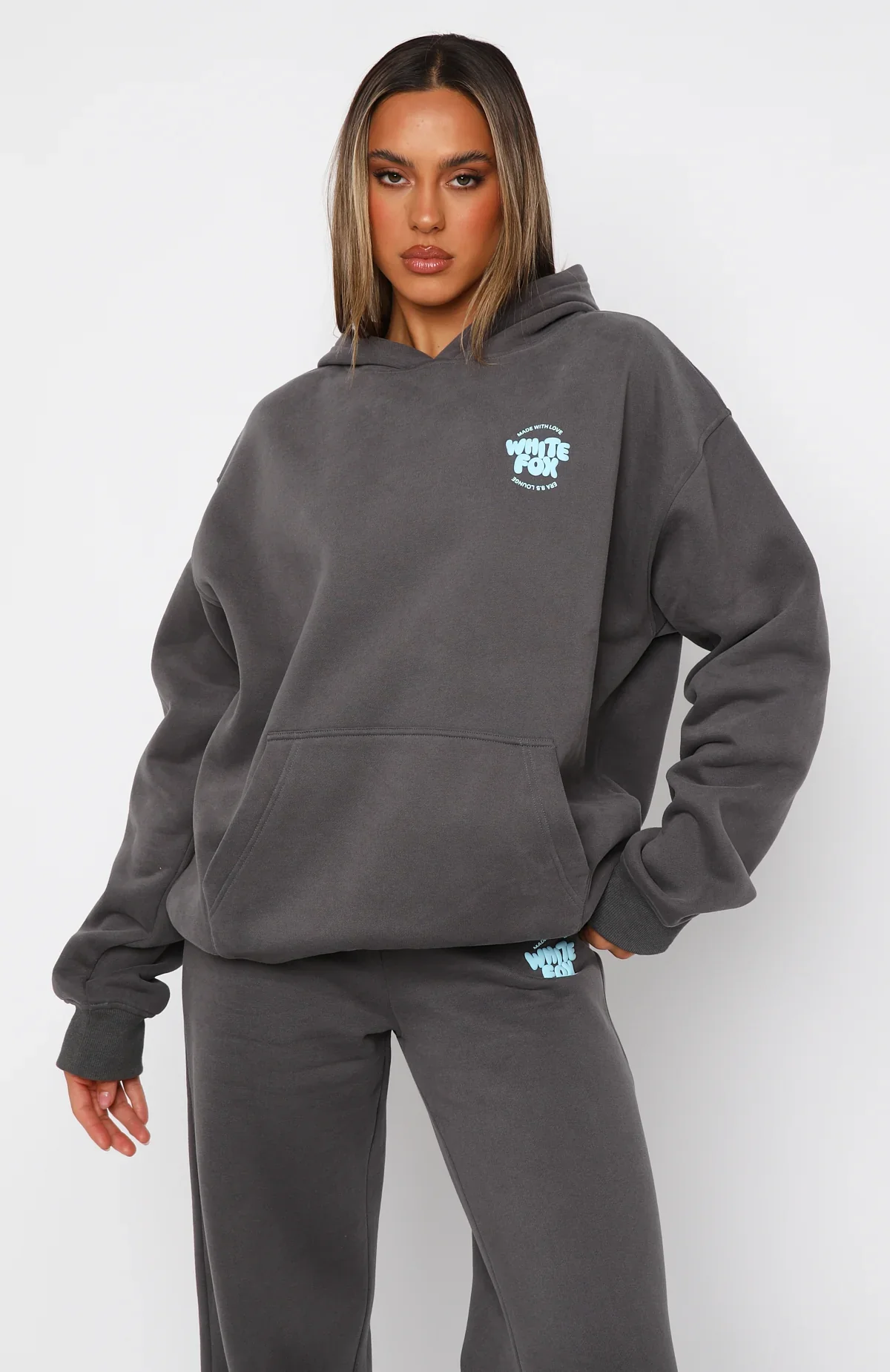 With Love For You Oversized Hoodie Volcanic - luluinthesky