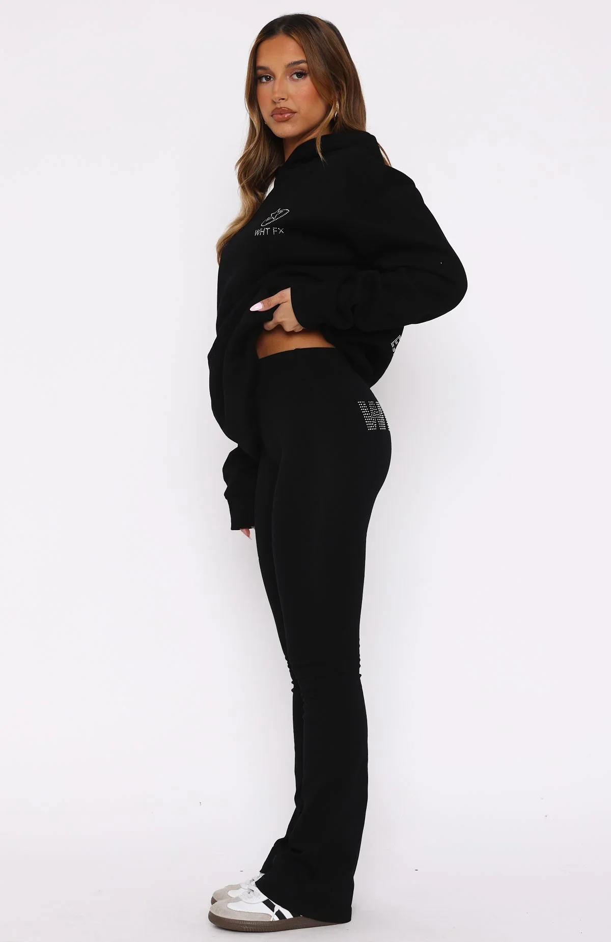 Always Shining Flare Pants Black - luluinthesky