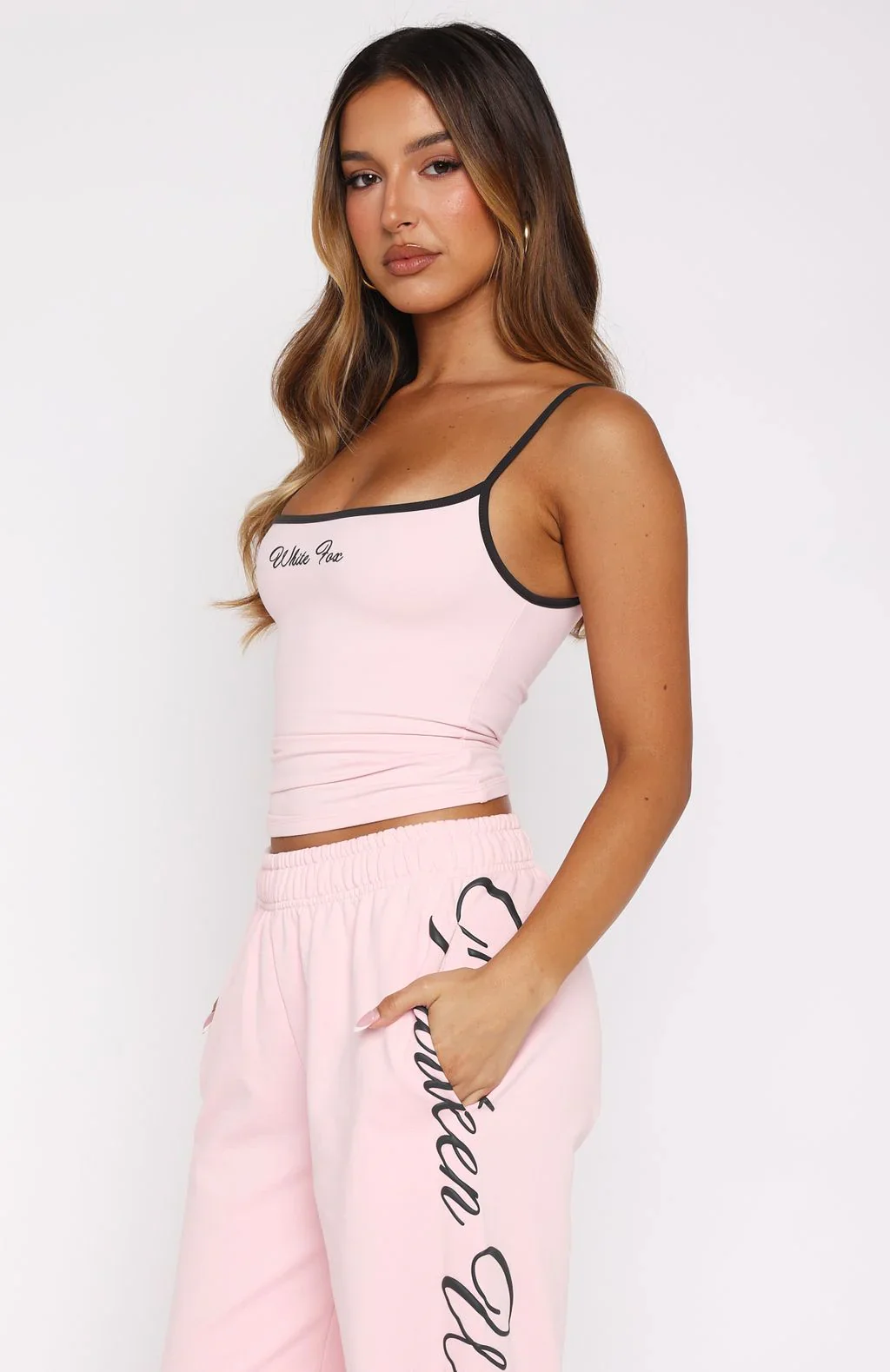 Lucky Thirteen Shaya Singlet Soft Pink - luluinthesky